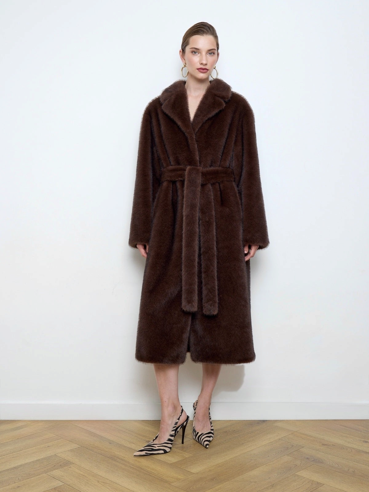 Alissa Faux Mink Fur Coat