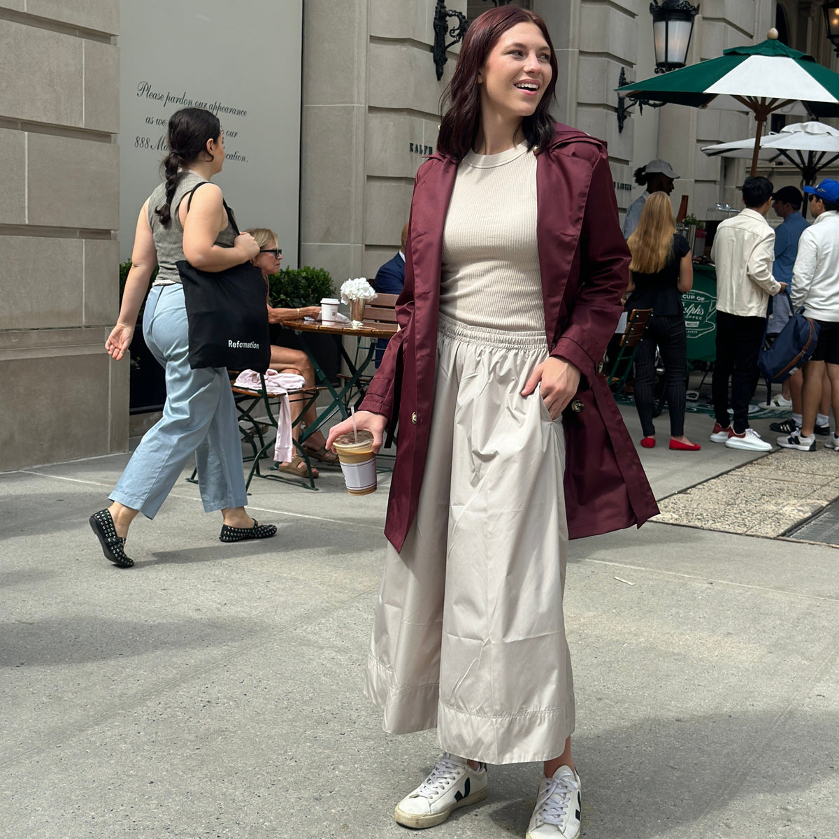 Purple Manhattan Trench Coat