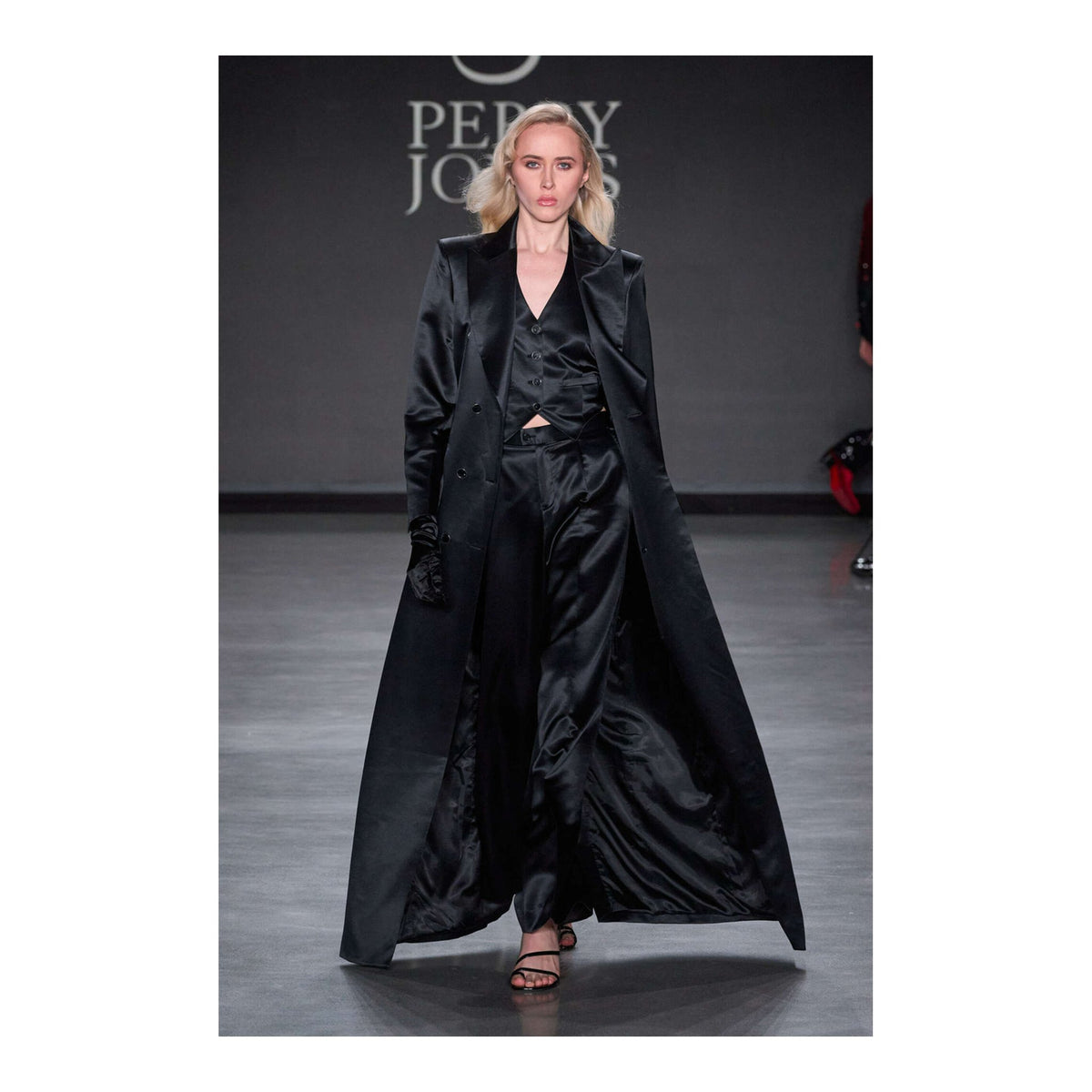 Black Silk 3-Piece Evening Suit