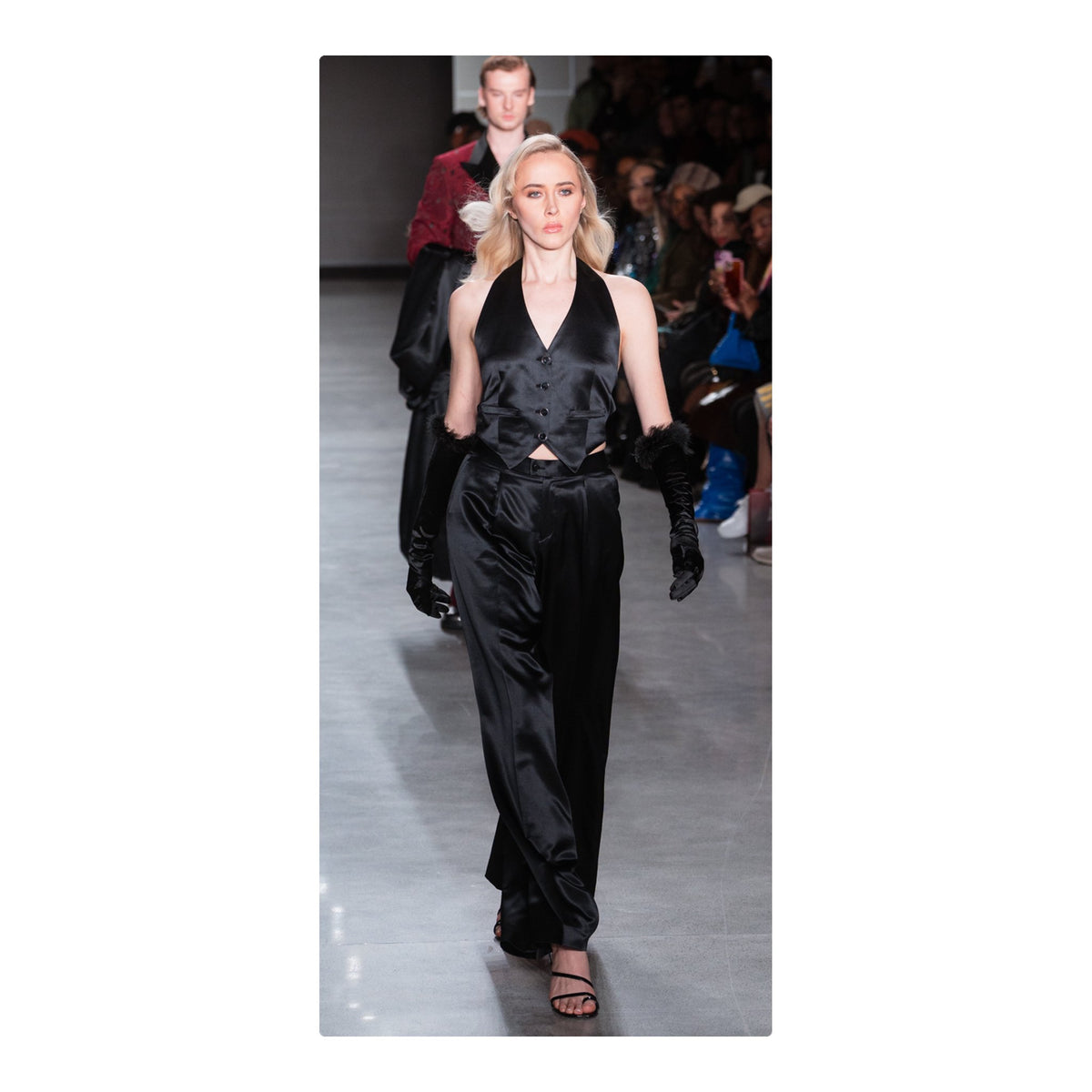 Black Silk 3-Piece Evening Suit