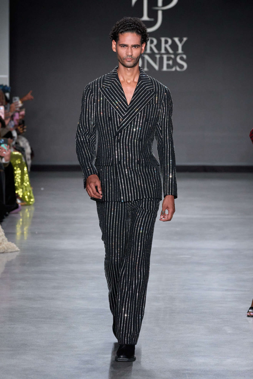 Crystal Pinstripe Double-Breasted Suit