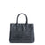 Loui Crocodile-Effect Leather Bag | Navy