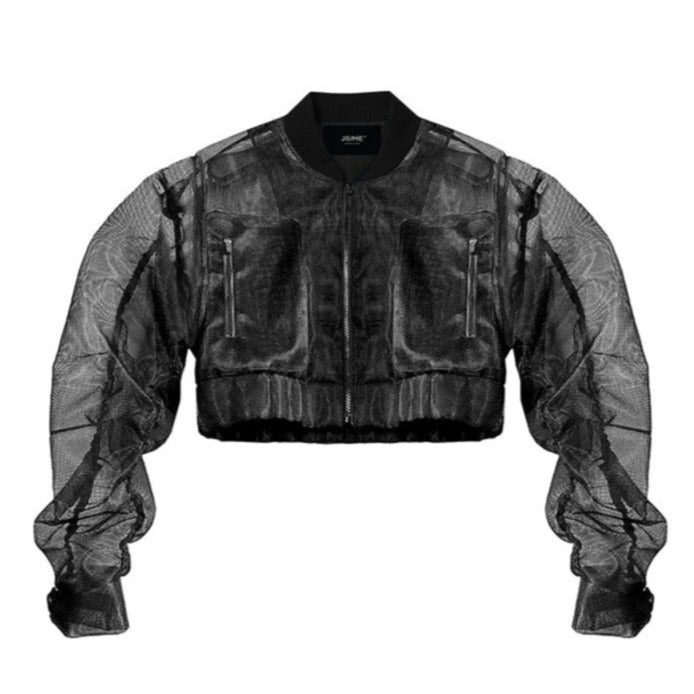 JSIME COLLECTIVE -JSC Mesh Jacket | Black, buy at DOORS NYC