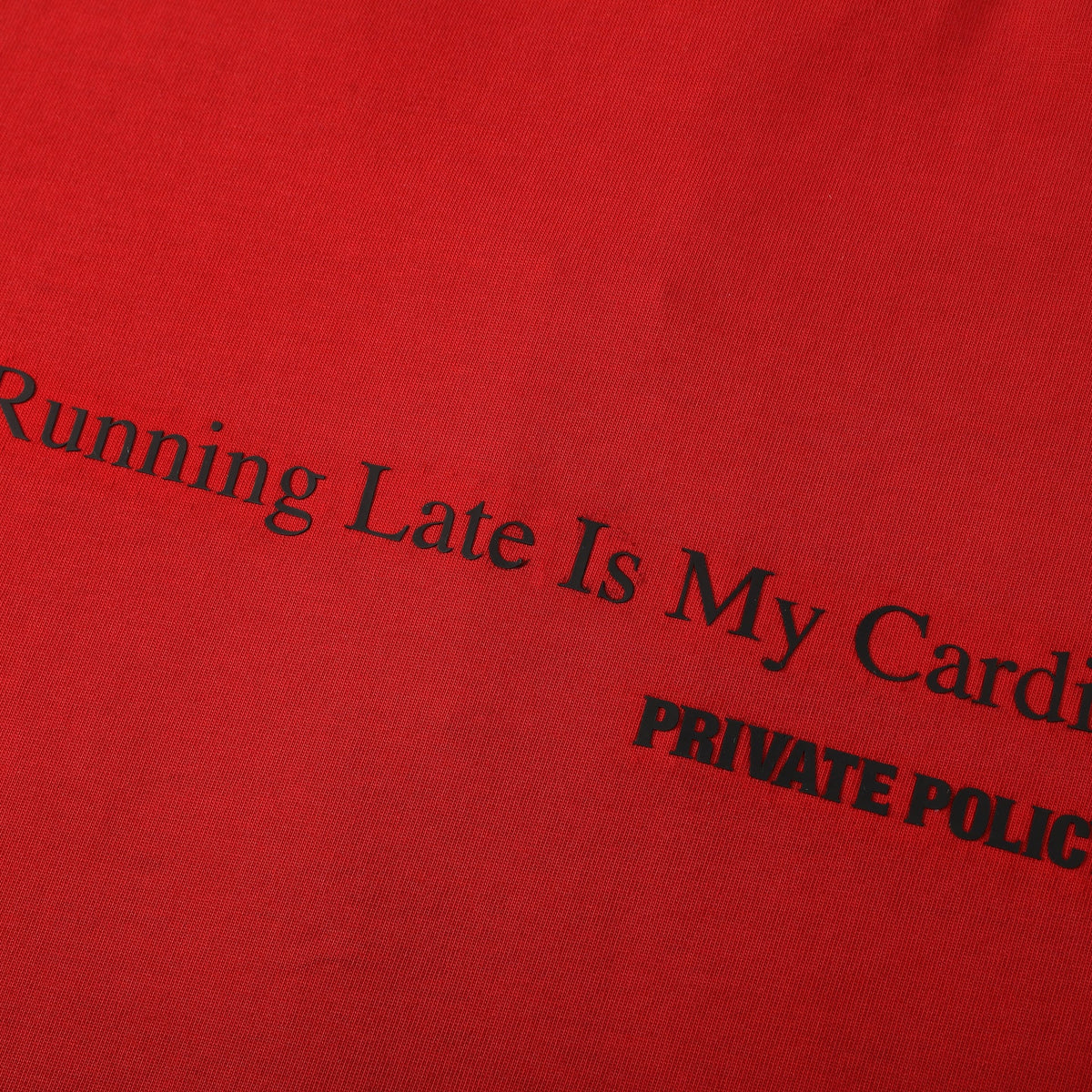 Red Graphic Slogan T-Shirt