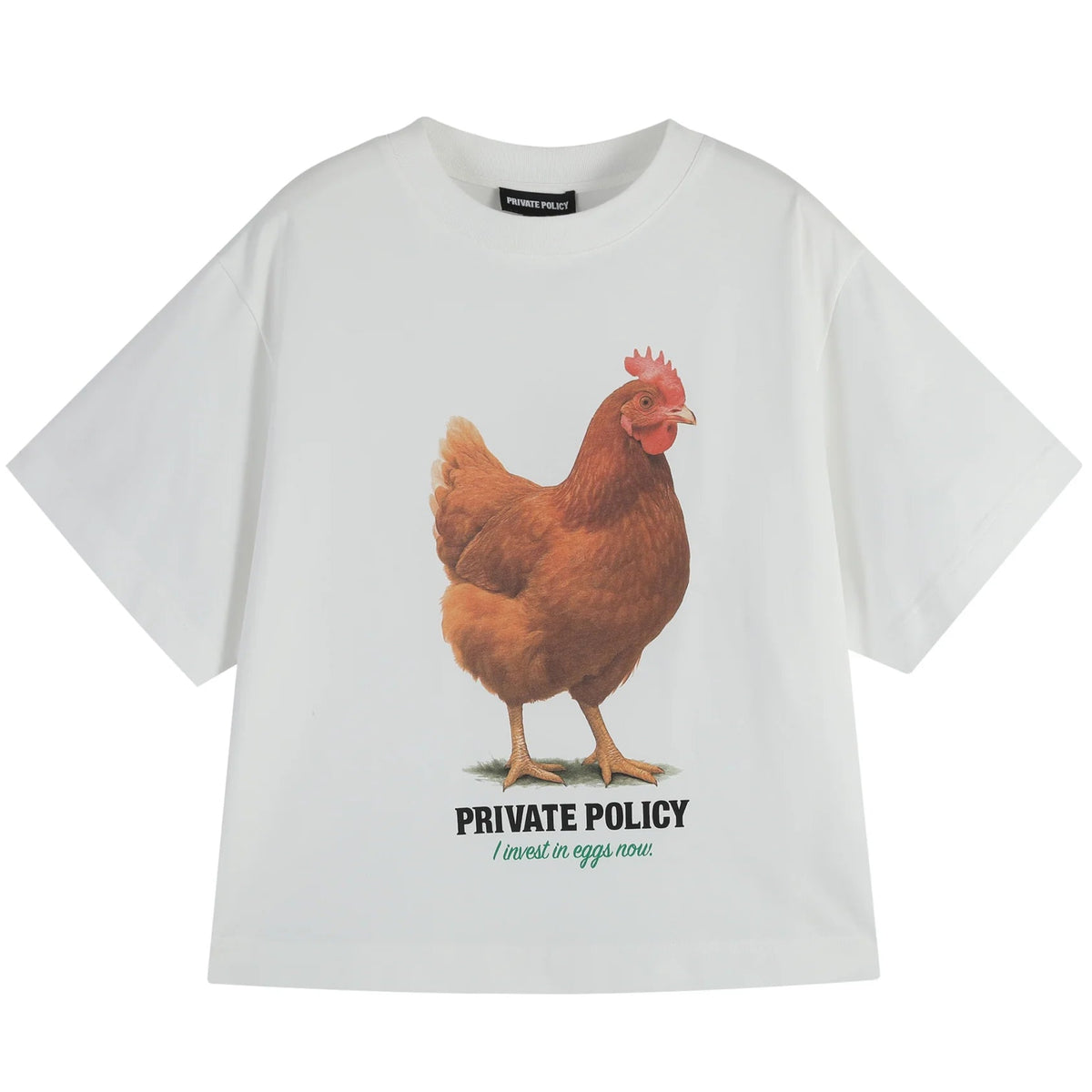 White Chicken Graphic T-Shirt