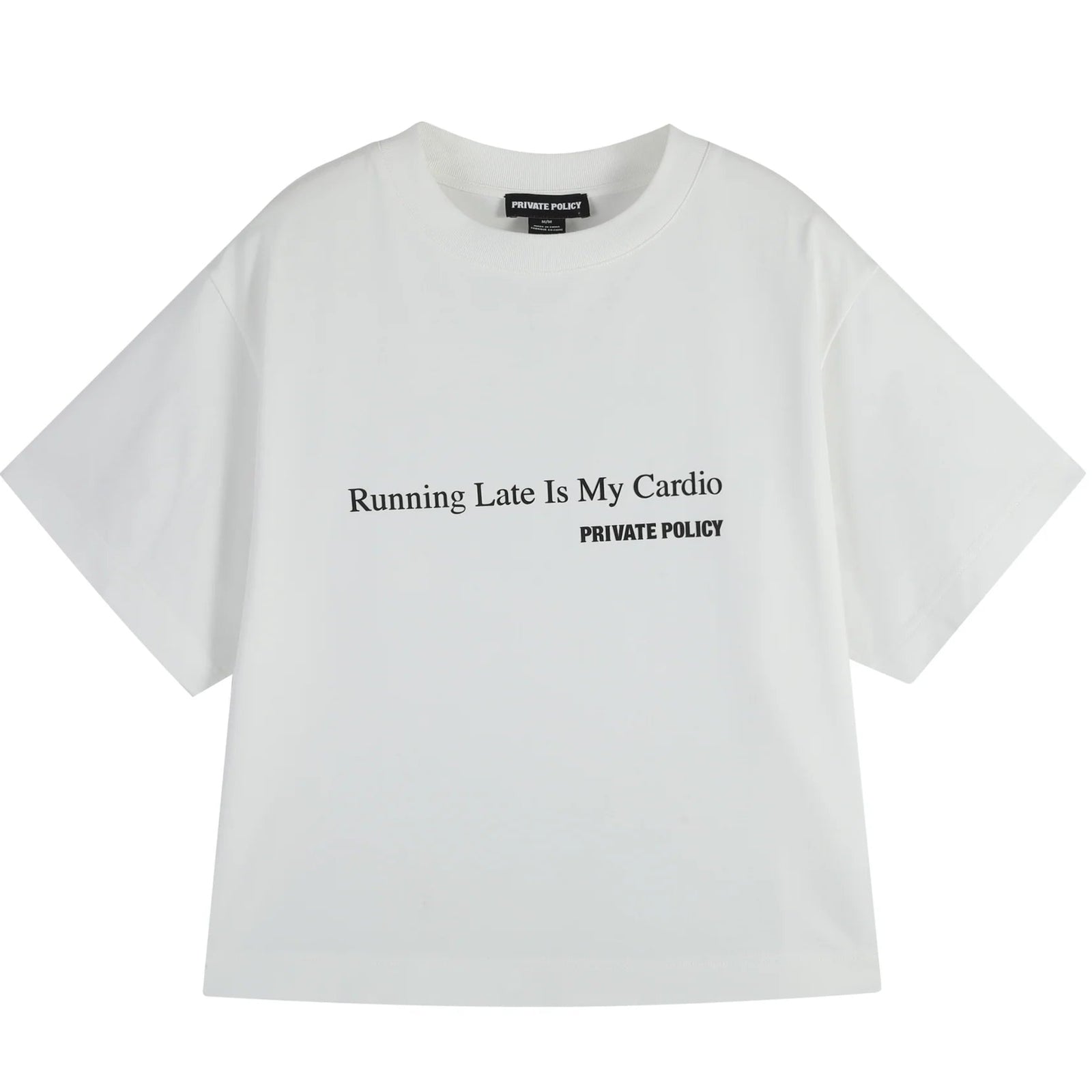 White Graphic Slogan T-Shirt