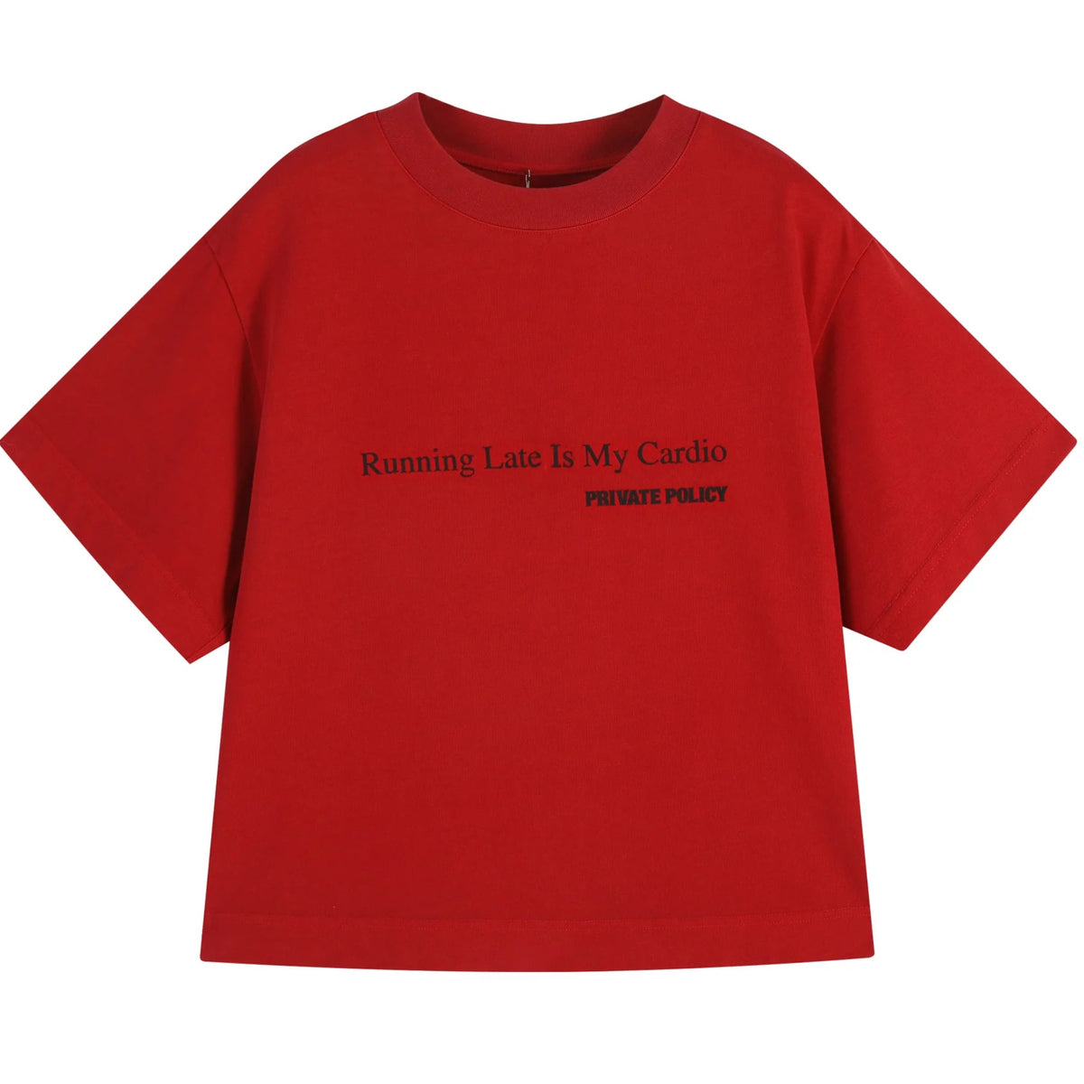Red Graphic Slogan T-Shirt