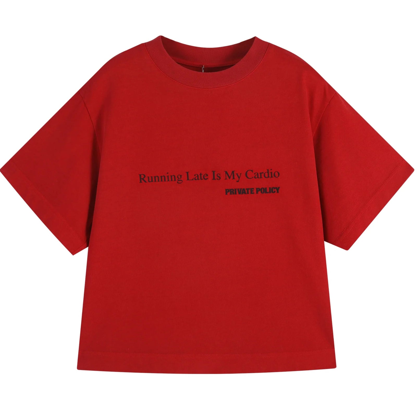 Red Graphic Slogan T-Shirt