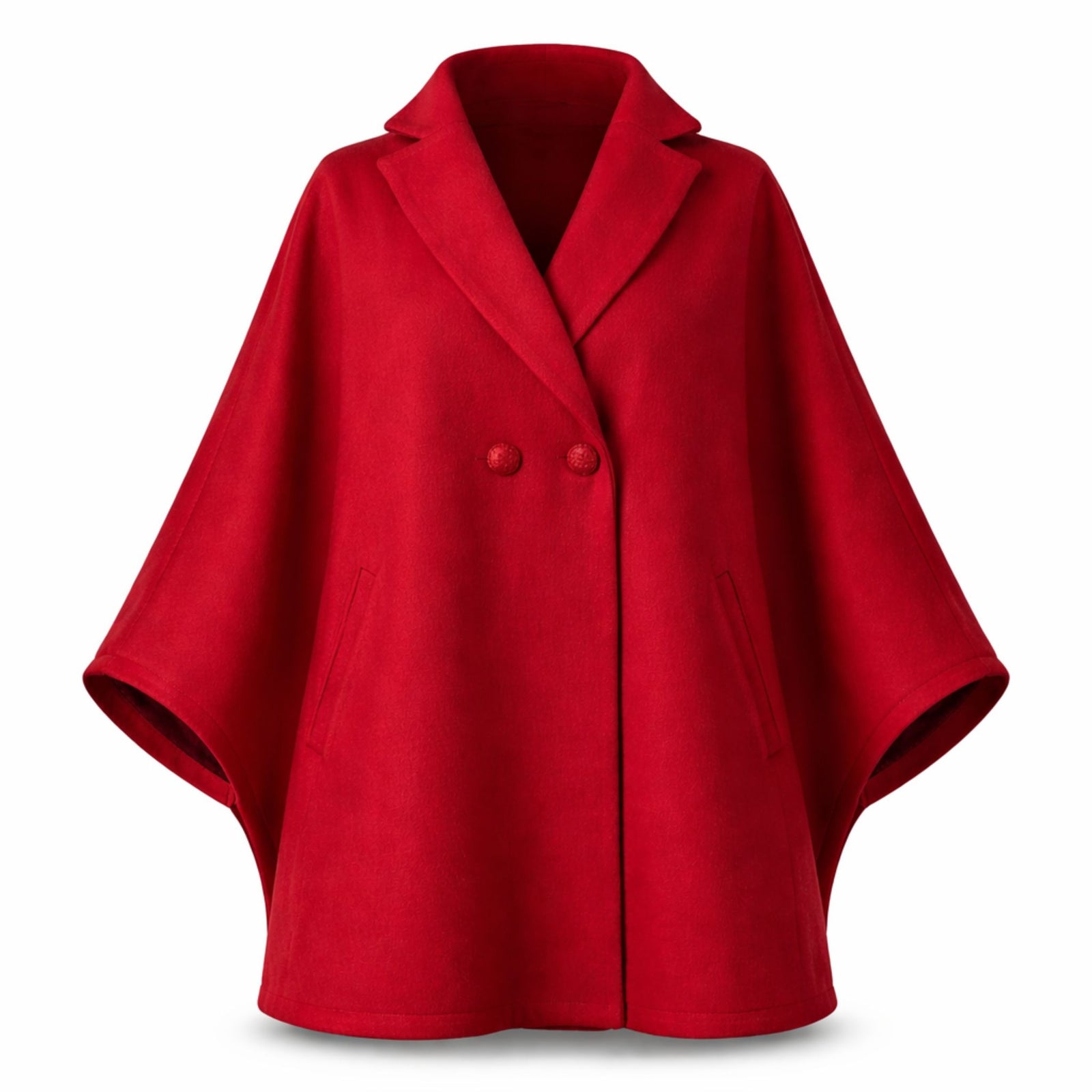 Jasmine Raspberry Oversized Cape Coat
