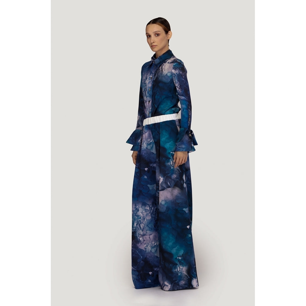 JULIA ALLERT -Co-Ord Print Set | Blue buy at DOORS NYC