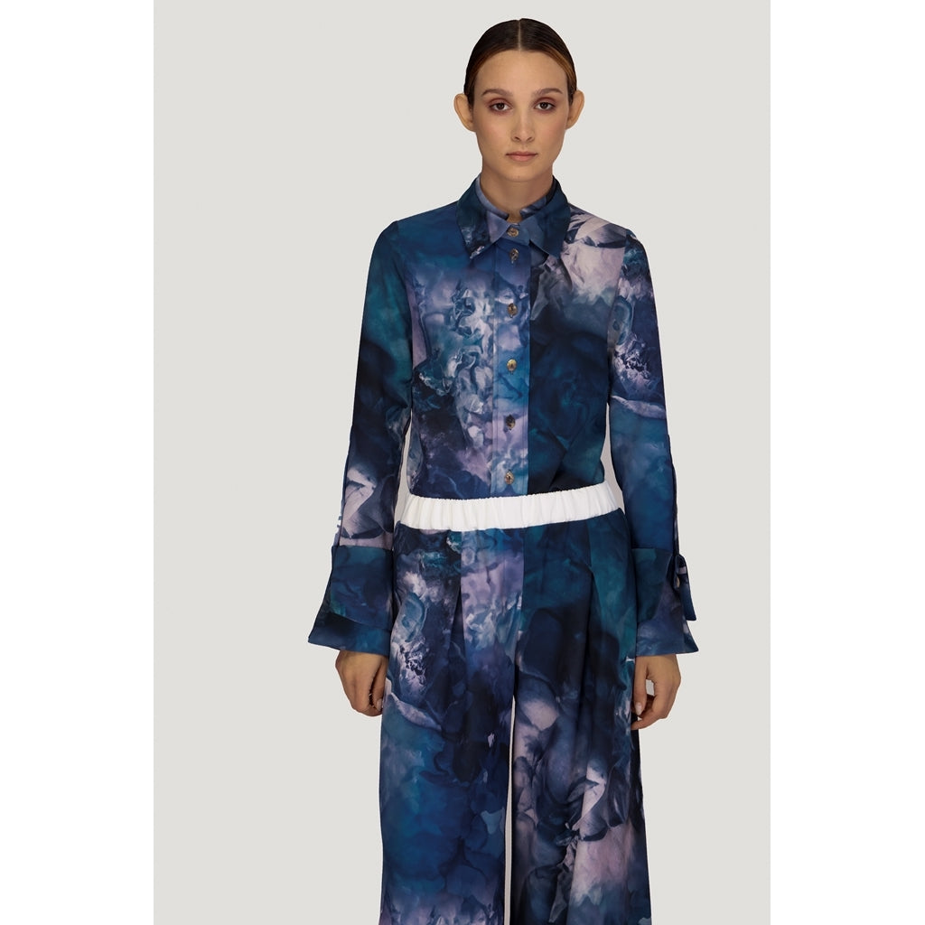 JULIA ALLERT -Co-Ord Print Set | Blue buy at DOORS NYC