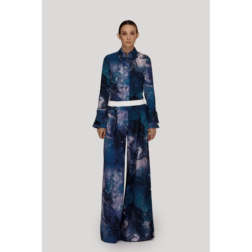 JULIA ALLERT -Co-Ord Print Set | Blue buy at DOORS NYC
