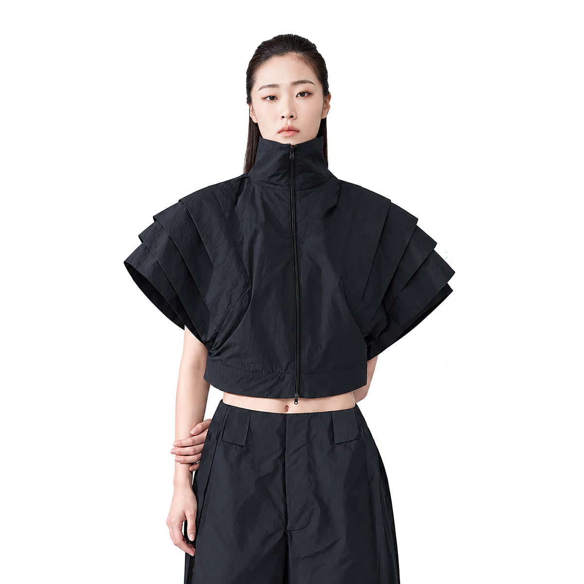 STARSICA MODULAR - Extended Shoulder Full-Zip Vest, buy at DOORS NYC