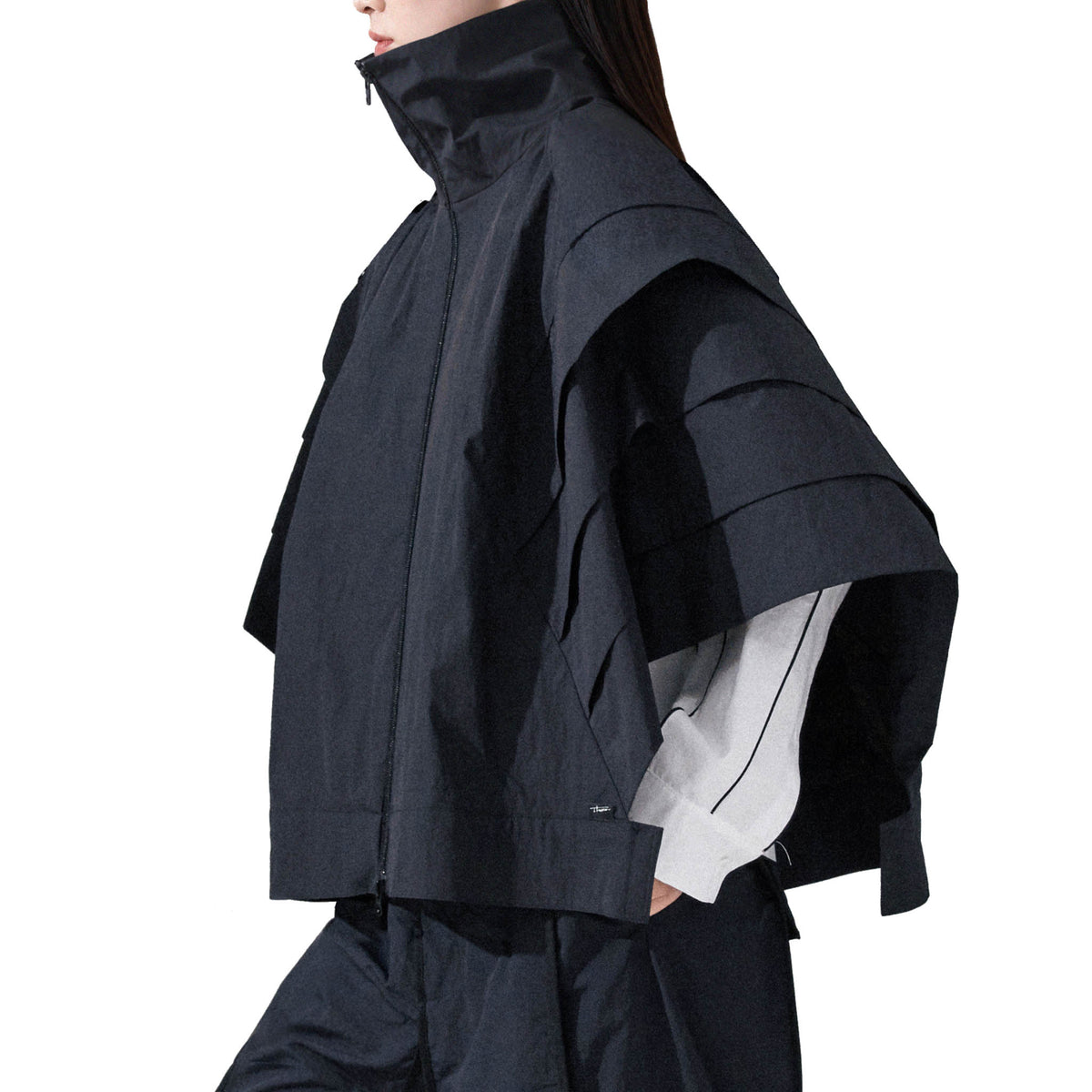 STARSICA MODULAR - Extended Shoulder Full-Zip Vest, buy at DOORS NYC