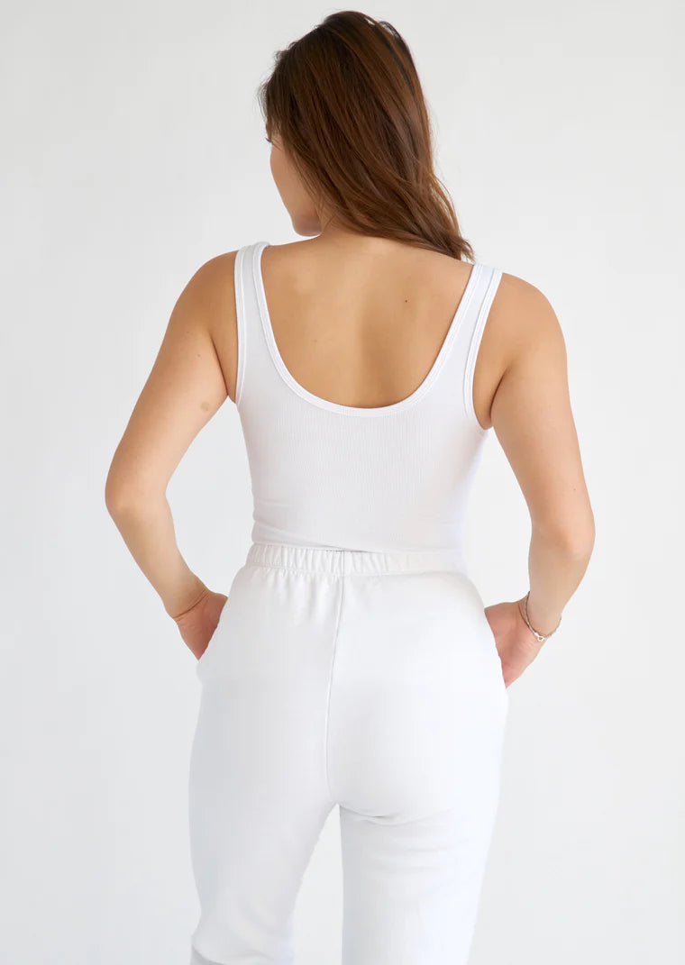 Clear Essential Tank | White