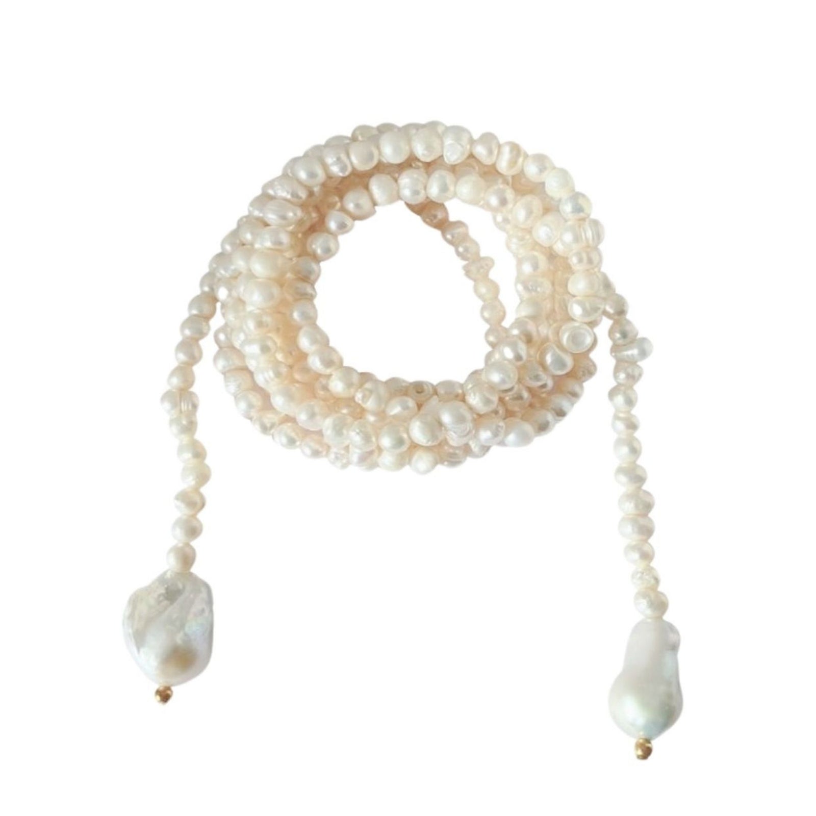 LINYA JEWELRY - Long Pearl Necklace, buy at DOORS NYC