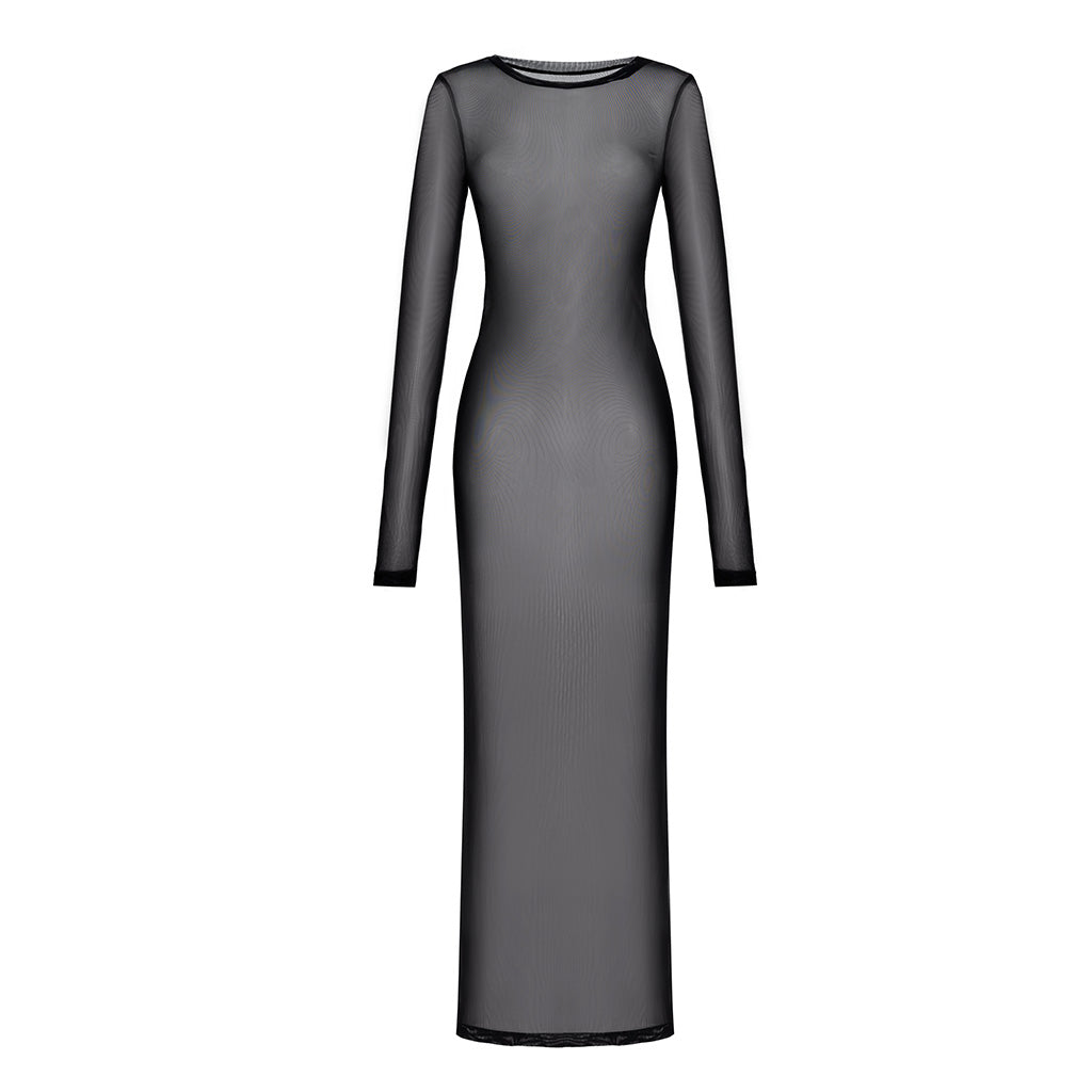 MYMOKONDO - Long Style Black Dress PR Sample at DOORS NYC PR showroom