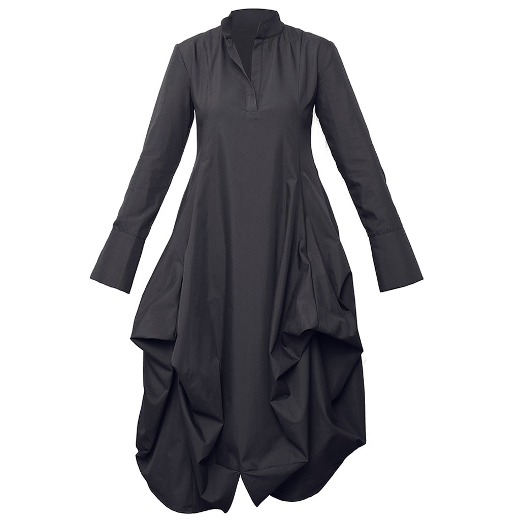 METAMORPHOZA - Long Shirtdress | Black, buy at DOORS NYC