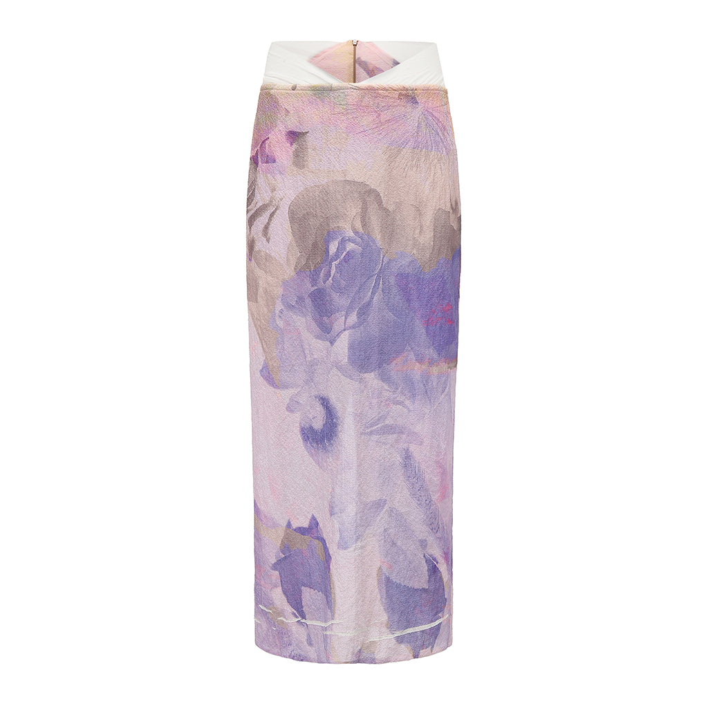 CLEAR TO RAIN - Low-Waist Print Skirt PR Sample at DOORS NYC PR showroom