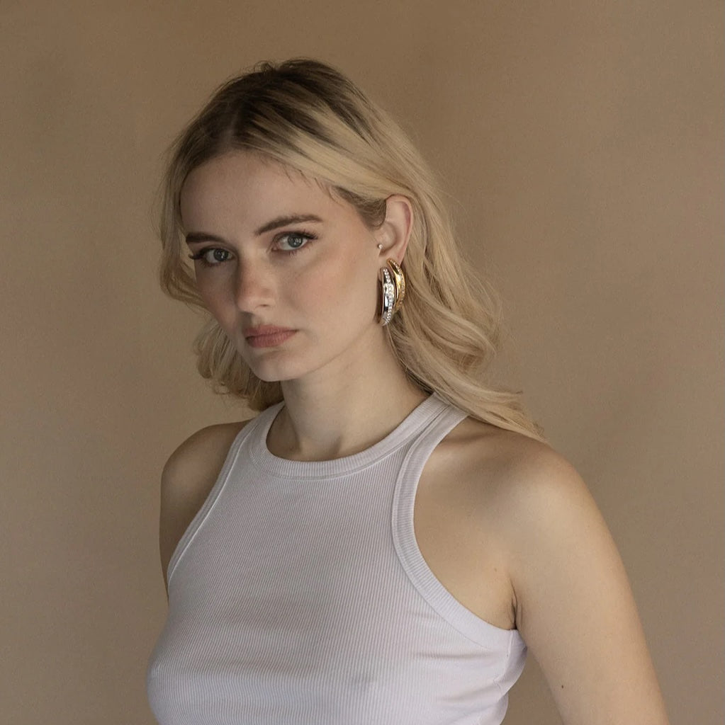 ZEPPLIN THE LABEL - Lustra Hoops | Gold, buy at DOORS NYC