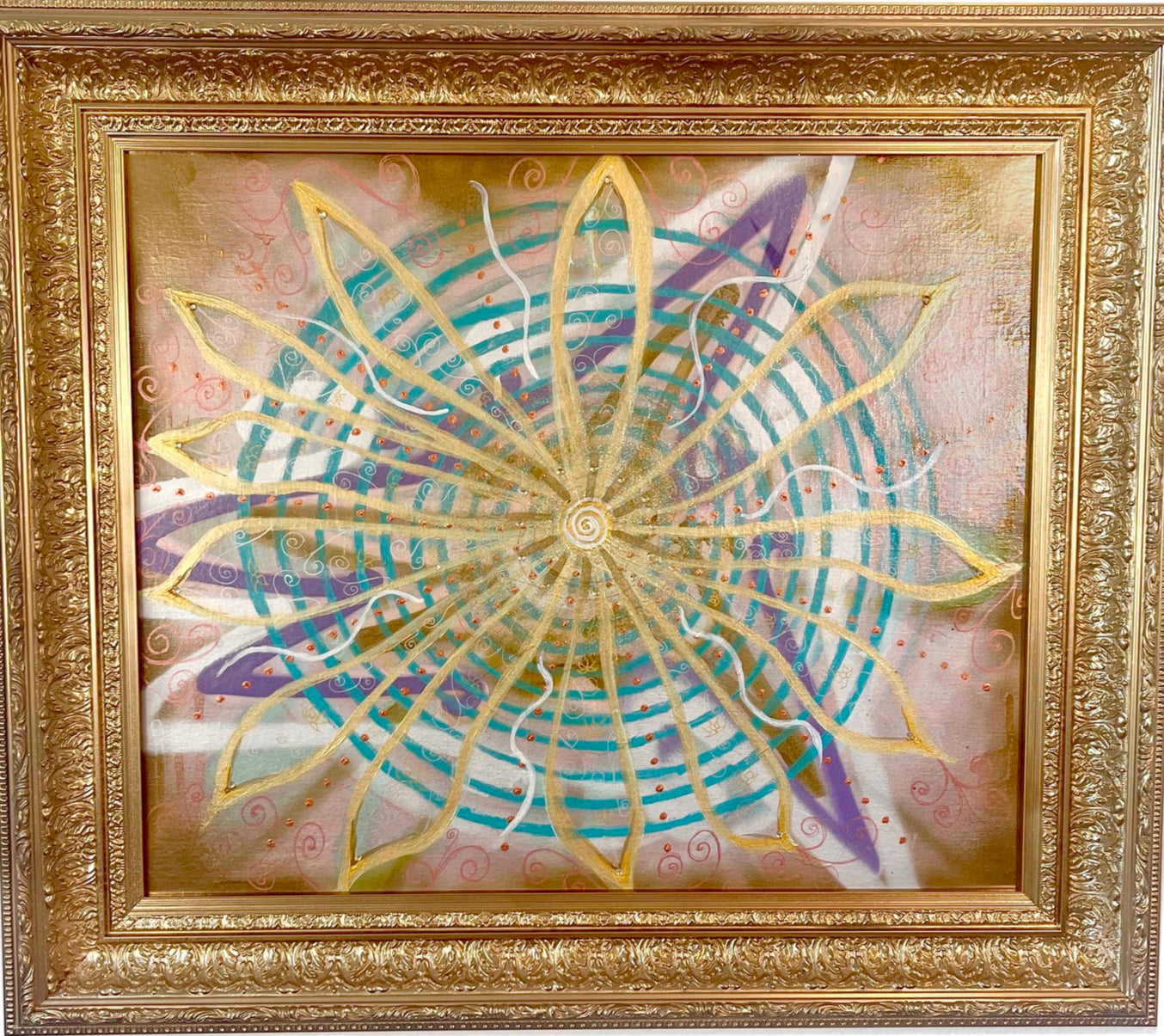 GLAUCIA STANGANELLI -MAA Spirals of Life Mandala | Painting, buy at doors. nyc