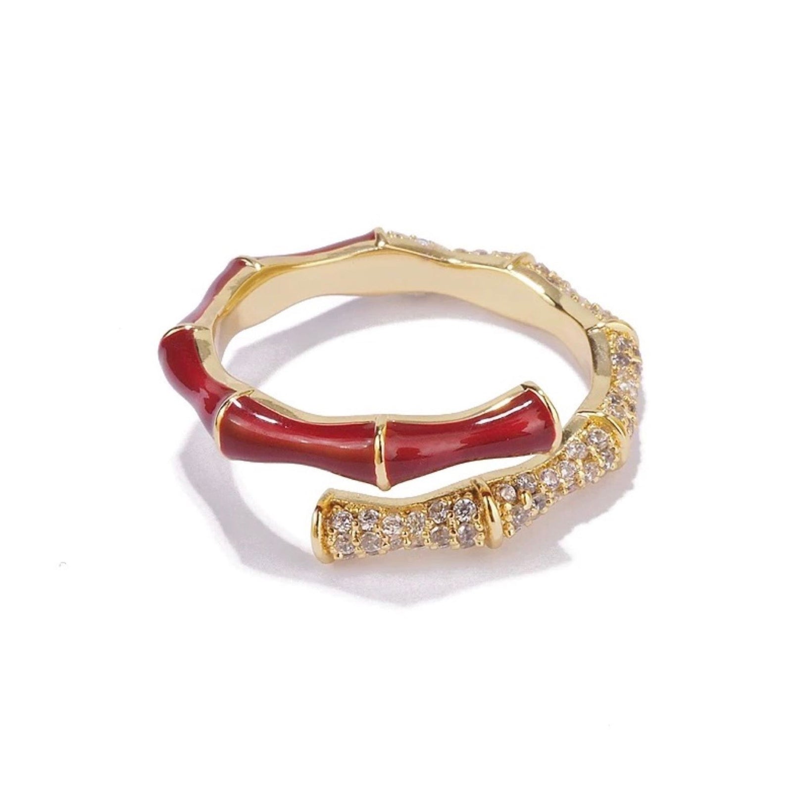 WJY STUDIO - Bamboo Red Ring, buy at DOORS NYC