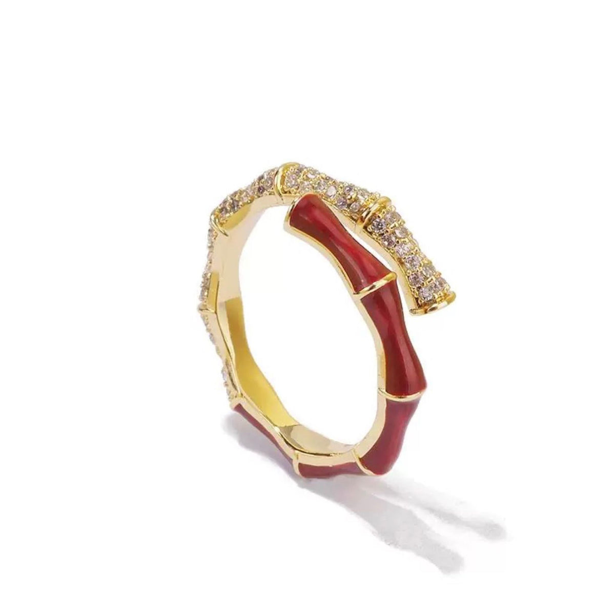 WJY STUDIO - Bamboo Red Ring, buy at DOORS NYC