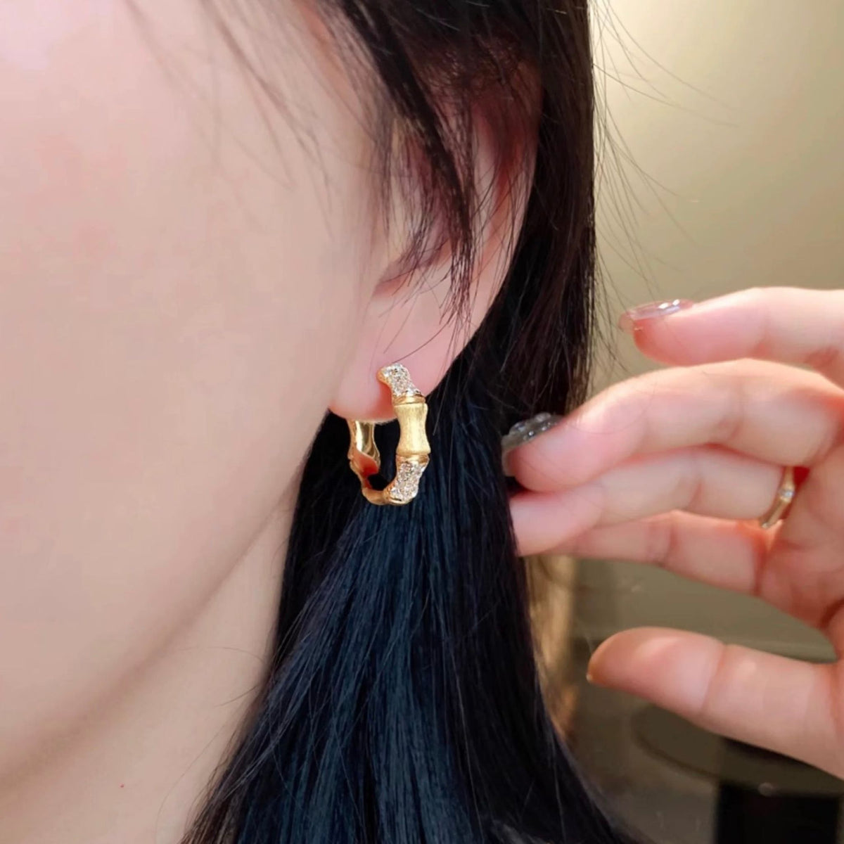 WJY STUDIO - Bamboo Earrings, buy at DOORS NYC