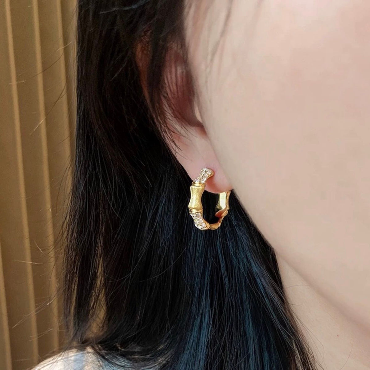 WJY STUDIO - Bamboo Earrings, buy at DOORS NYC