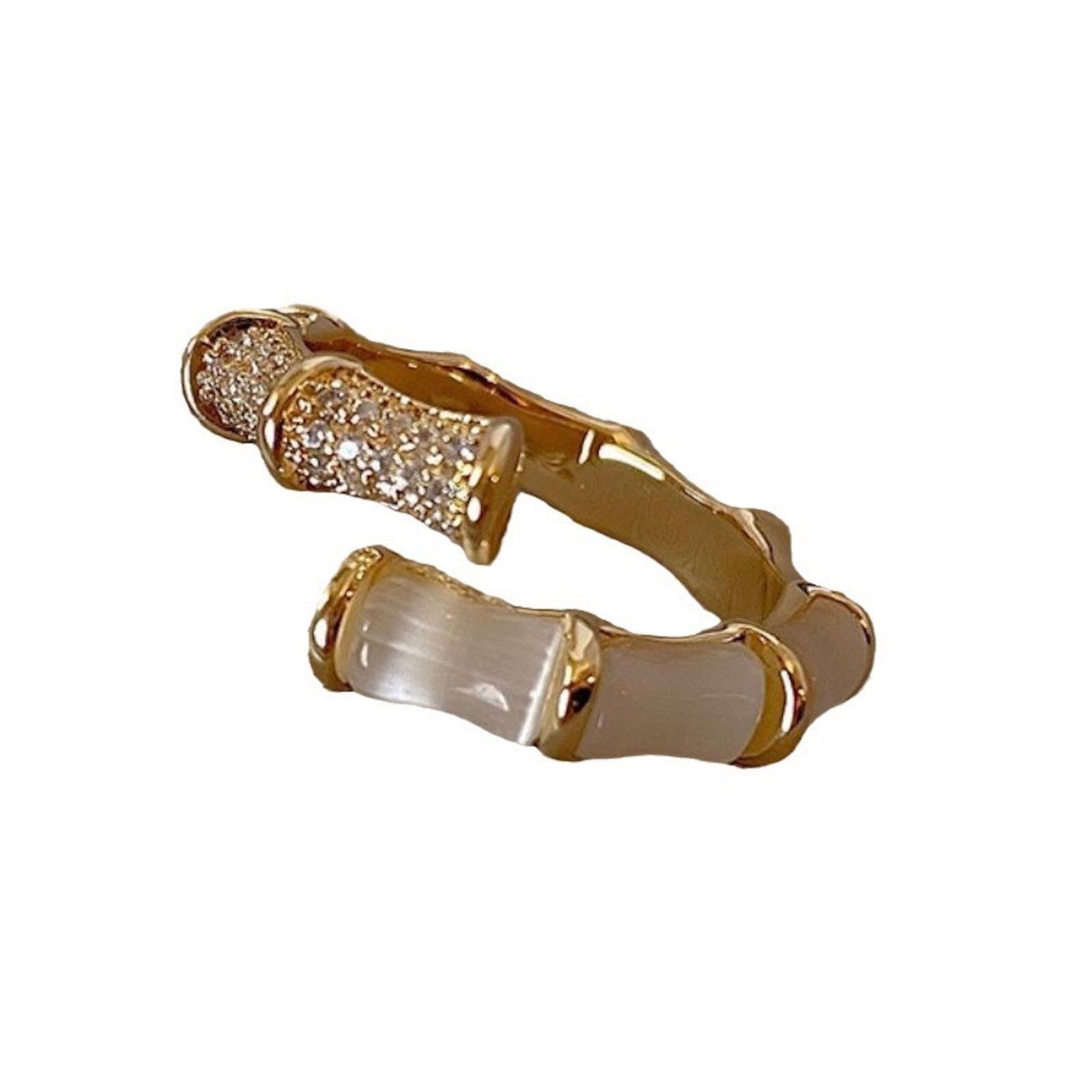 WJY STUDIO - Bamboo Opal Ring, buy at DOORS NYC