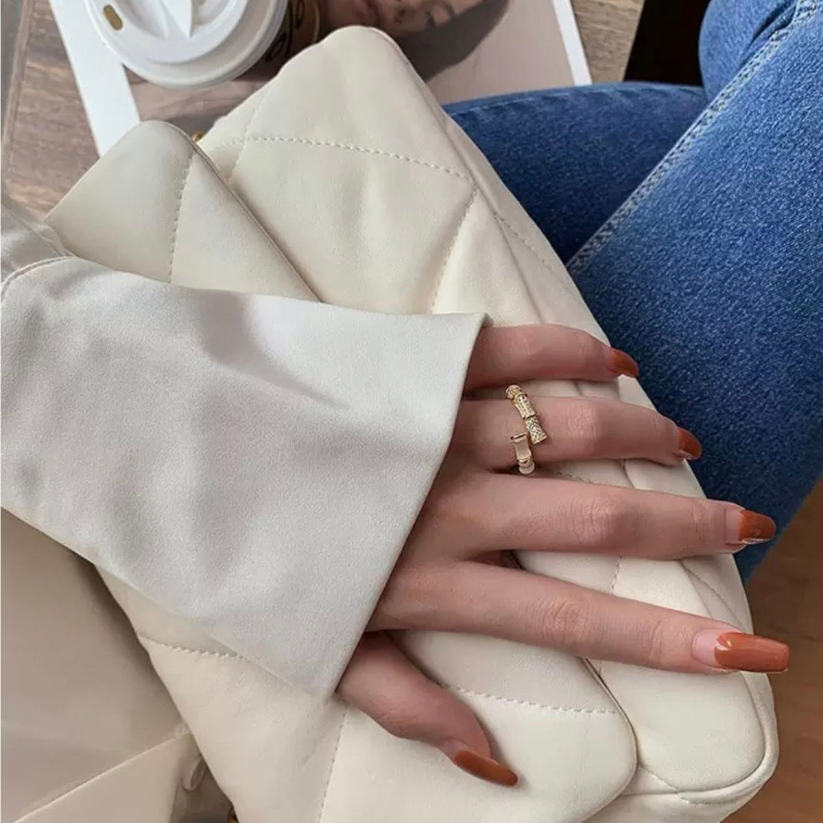 WJY STUDIO - Bamboo Opal Ring, buy at DOORS NYC