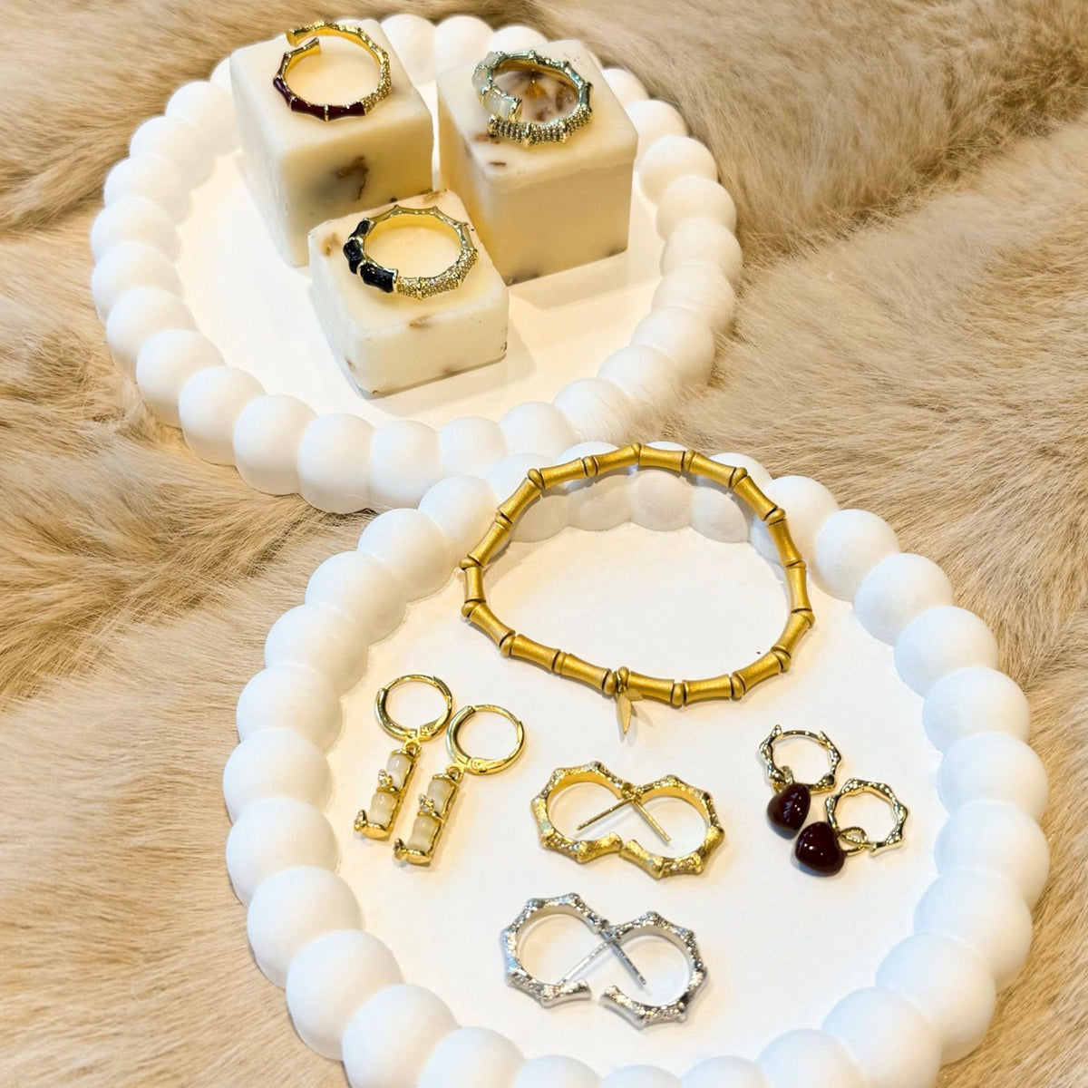 WJY STUDIO - Bamboo Opal Ring, buy at DOORS NYC