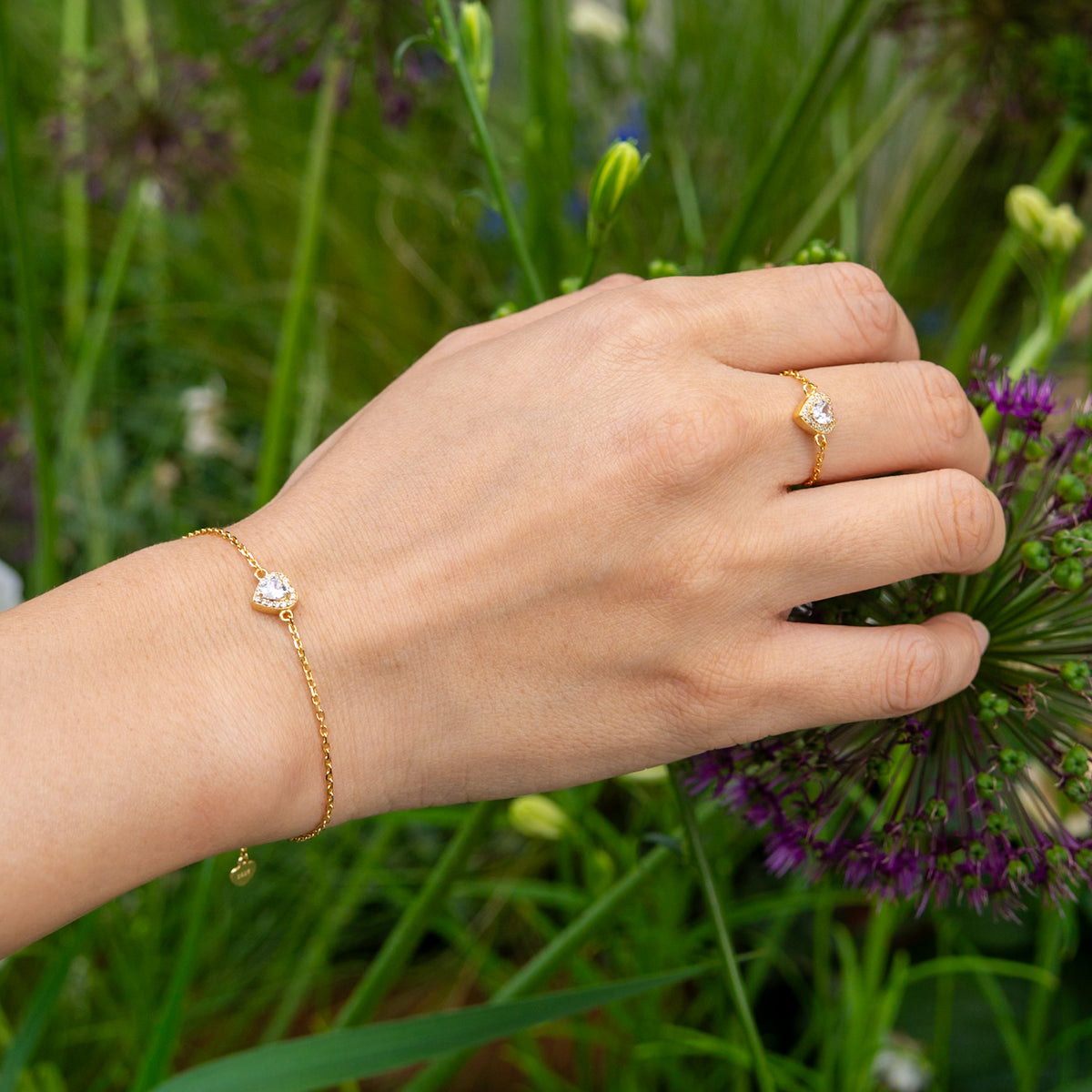 WJY STUDIO - White Opal Heart Birthstone Gold Zipper Ring, buy at DOORS NYC