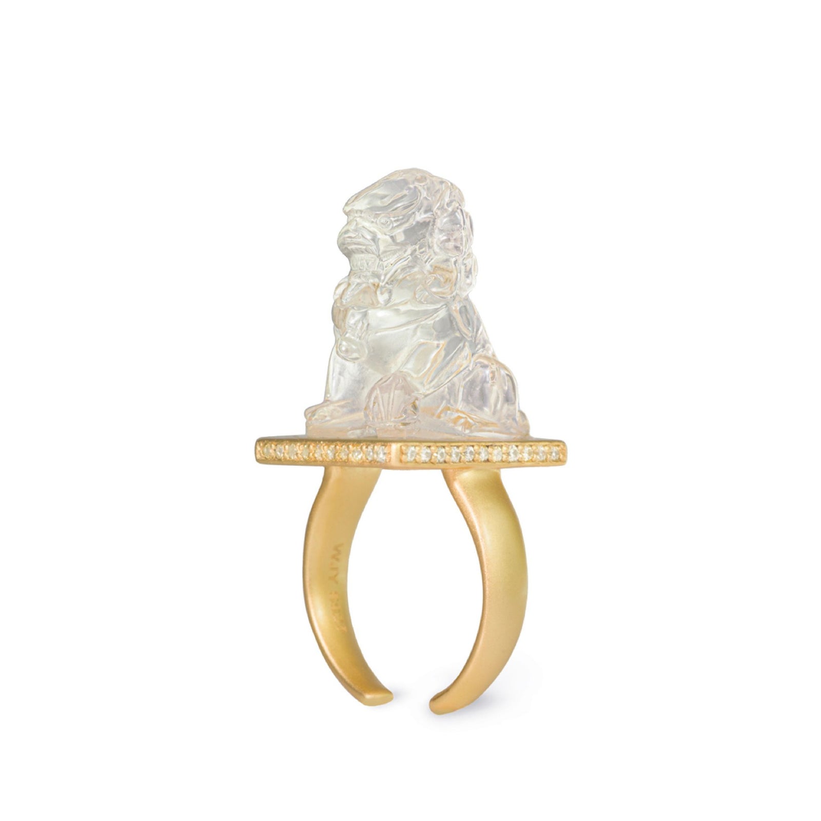 WJY STUDIO - Lion Guardianship Adjustable Citrine Ring, buy at DOORS NYC