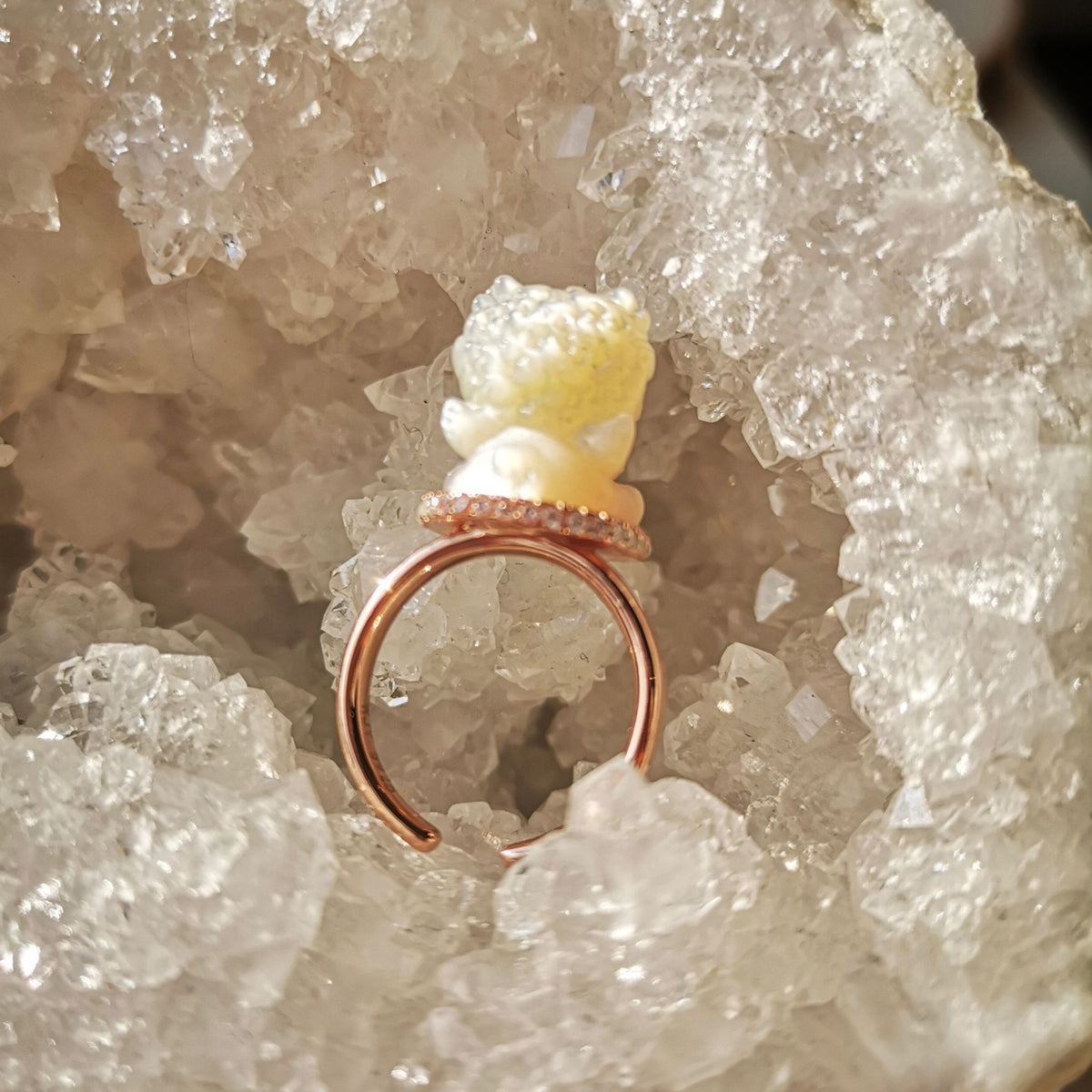 WJY STUDIO - Lucky Money Cat Adjustable Ring, buy at DOORS NYC