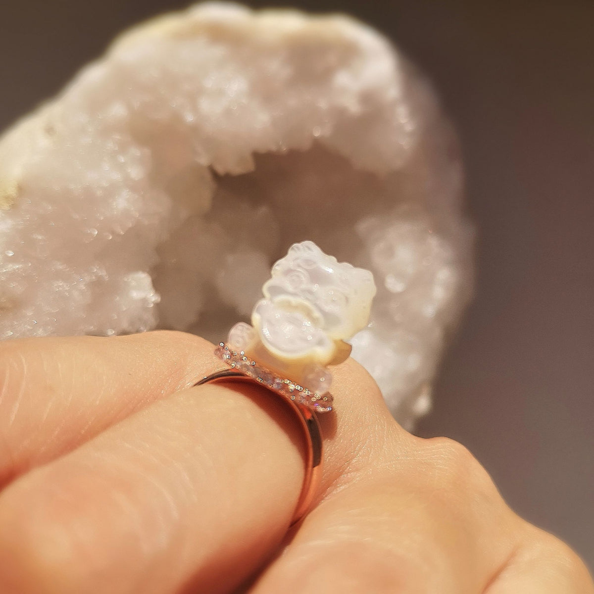 WJY STUDIO - Lucky Money Cat Adjustable Ring, buy at DOORS NYC