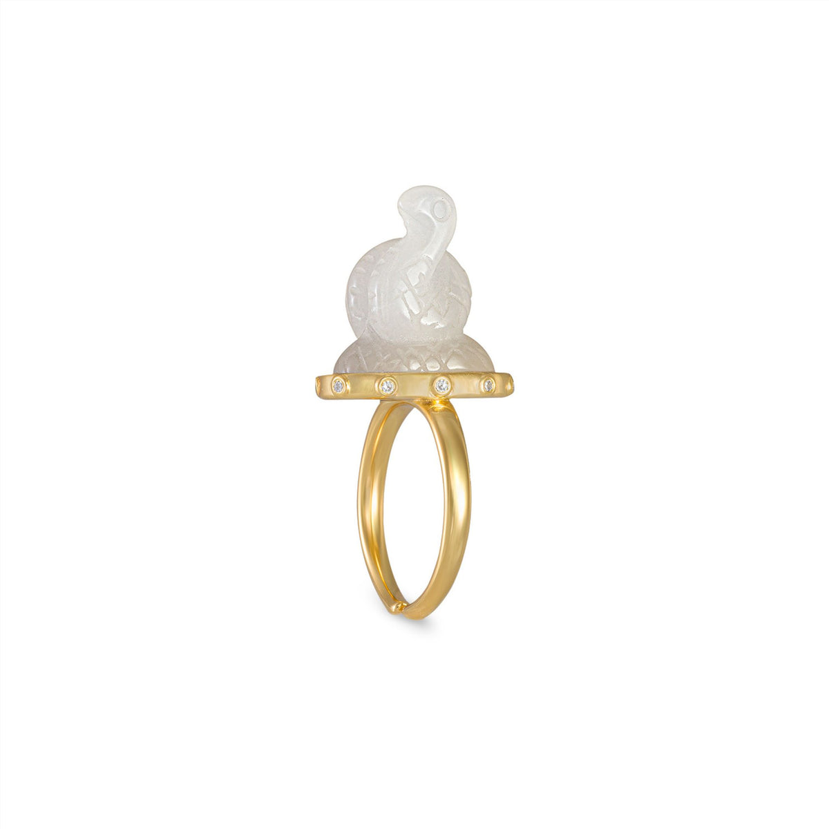 WJY STUDIO - Snake Guardianship Adjustable Ring, buy at DOORS NYC