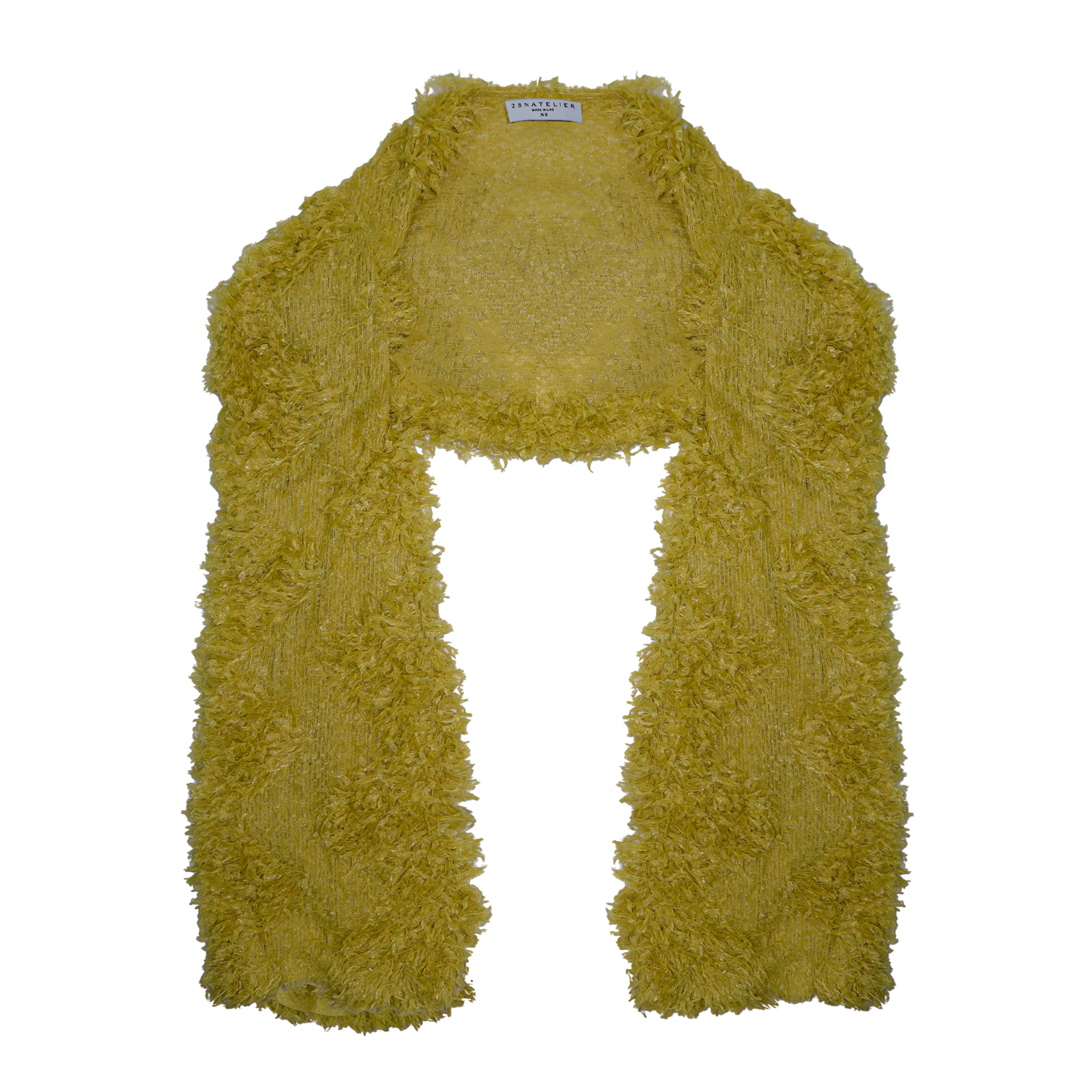 28NATELIER - Mustard Fur Bolero, PR Sample at DOORS NYC PR showroom
