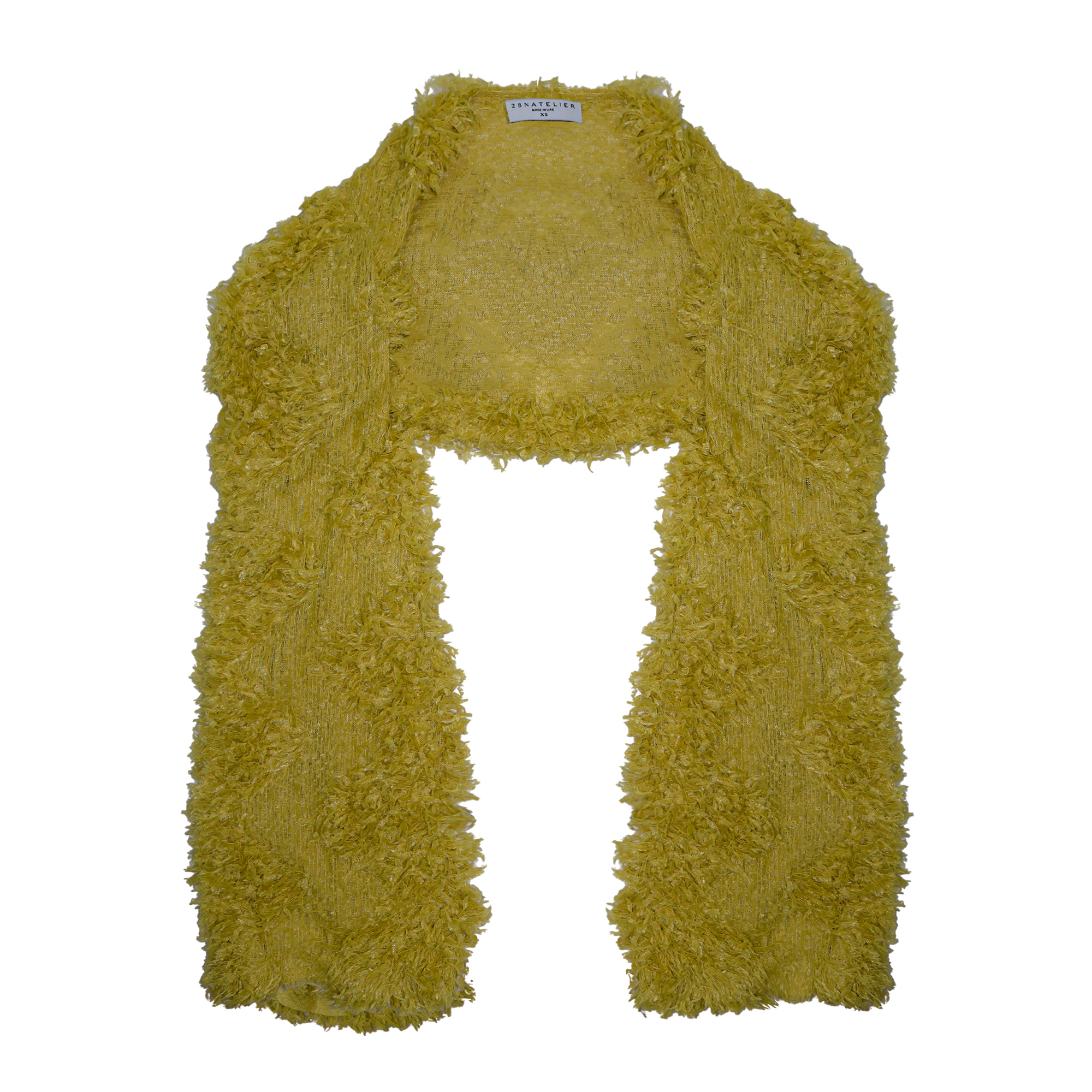 28NATELIER - Mustard Fur Bolero, PR Sample at DOORS NYC PR showroom