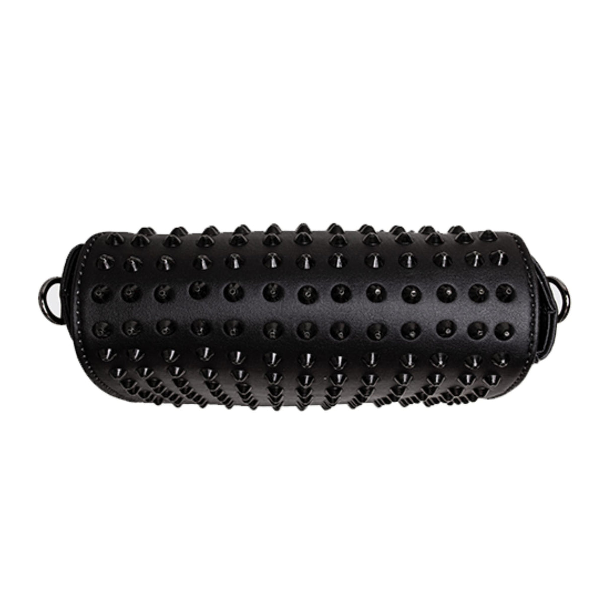 MVLUCKY - Black Studded Vegan Leather Crossbody With Chain Strap, buy at DOORS NYC
