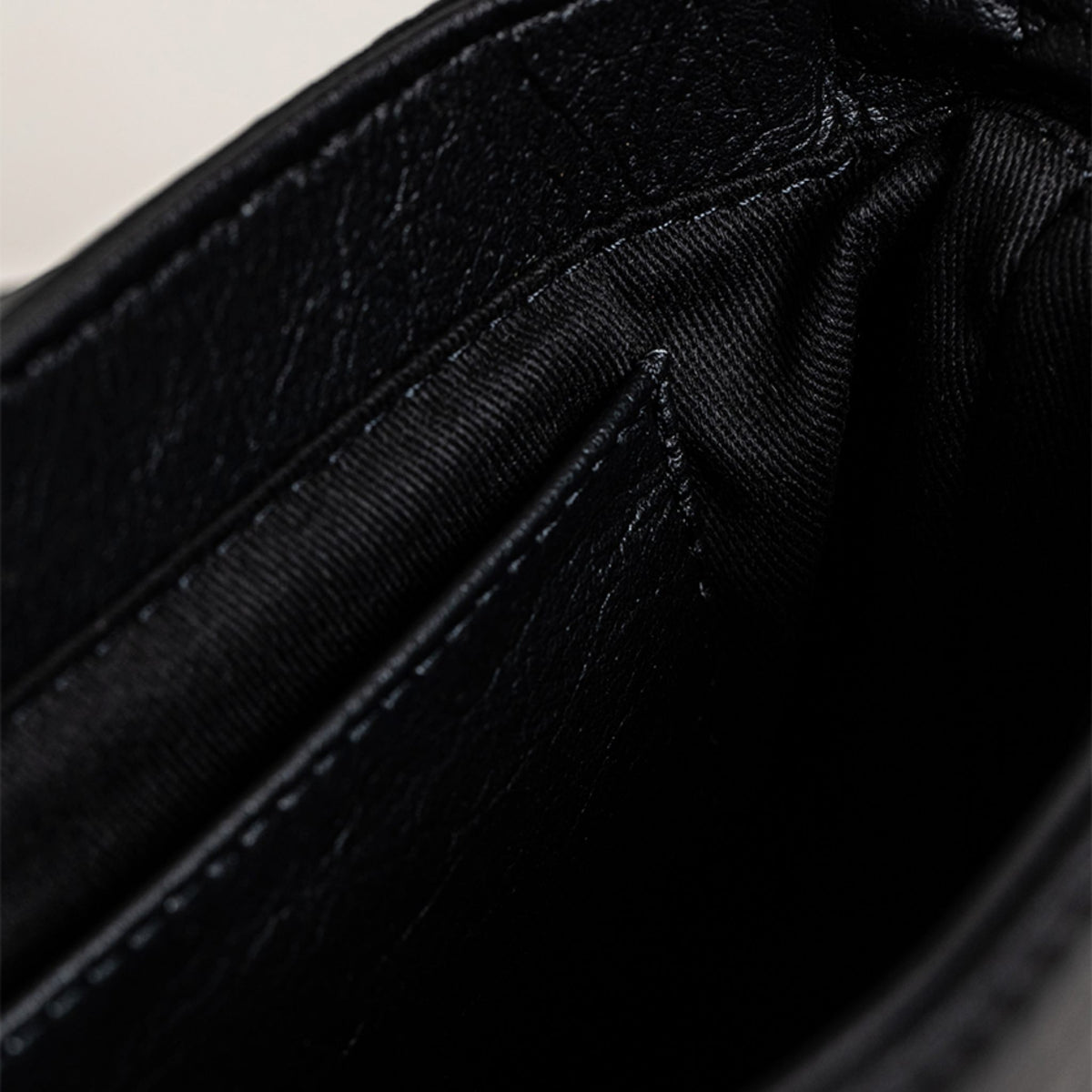 MVLUCKY - Black Studded Vegan Leather Crossbody With Chain Strap, buy at DOORS NYC