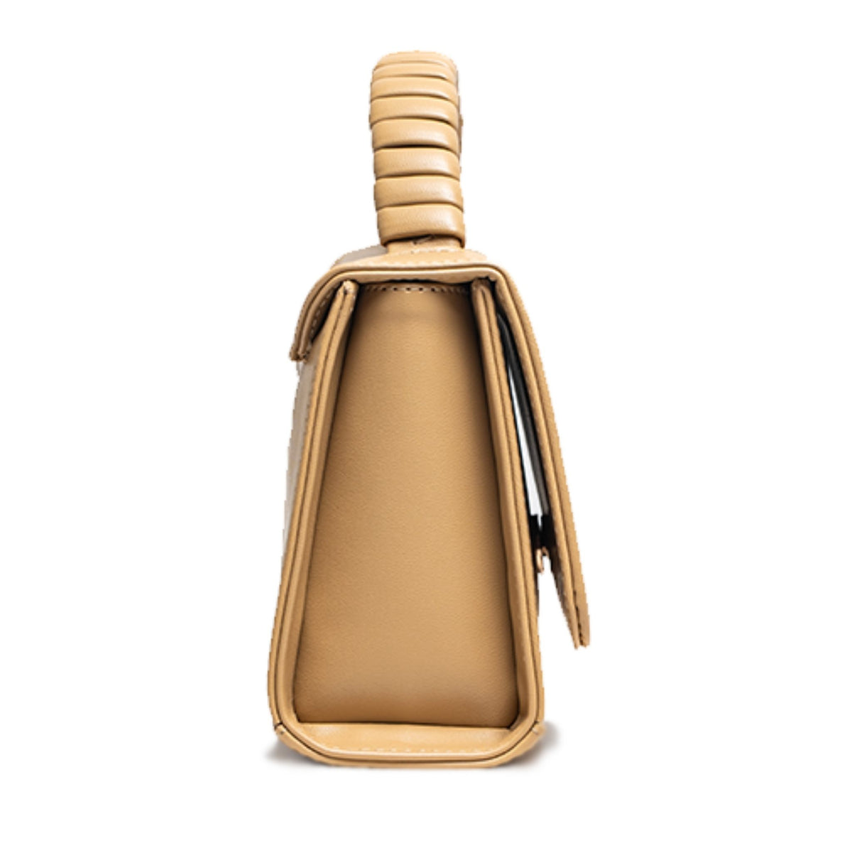 MVLUCKY - Soft-Mango Vegan Leather Paris Clutch With Beaded Handle, buy at DOORS NYC