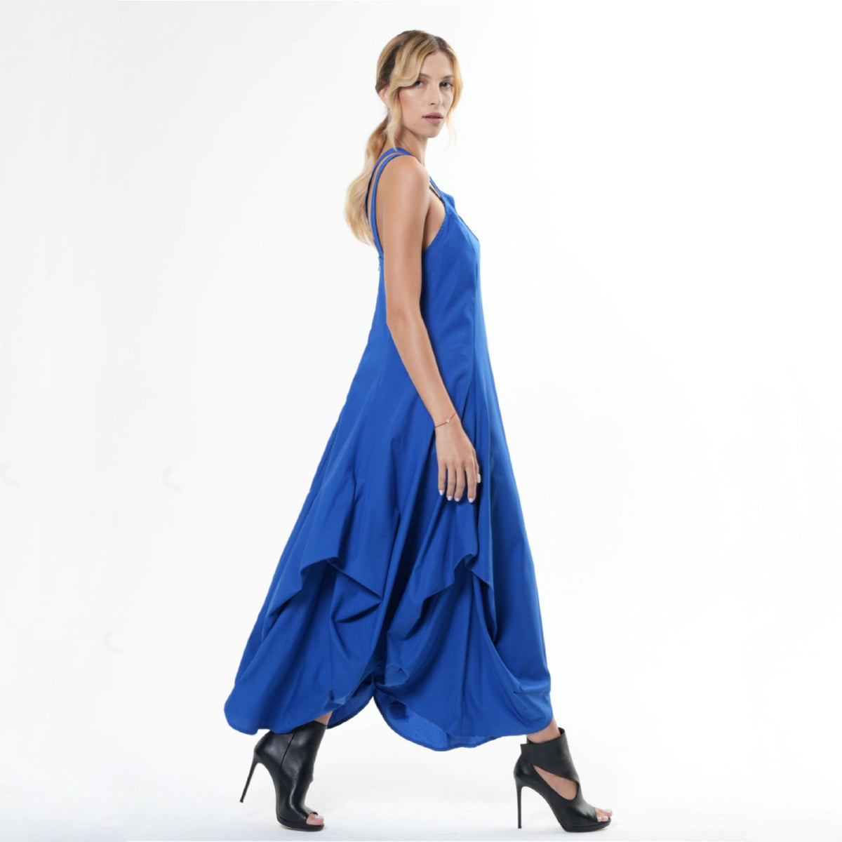 METAMORPHOZA - Cotton Maxi Dress | Blue, buy at DOORS NYC