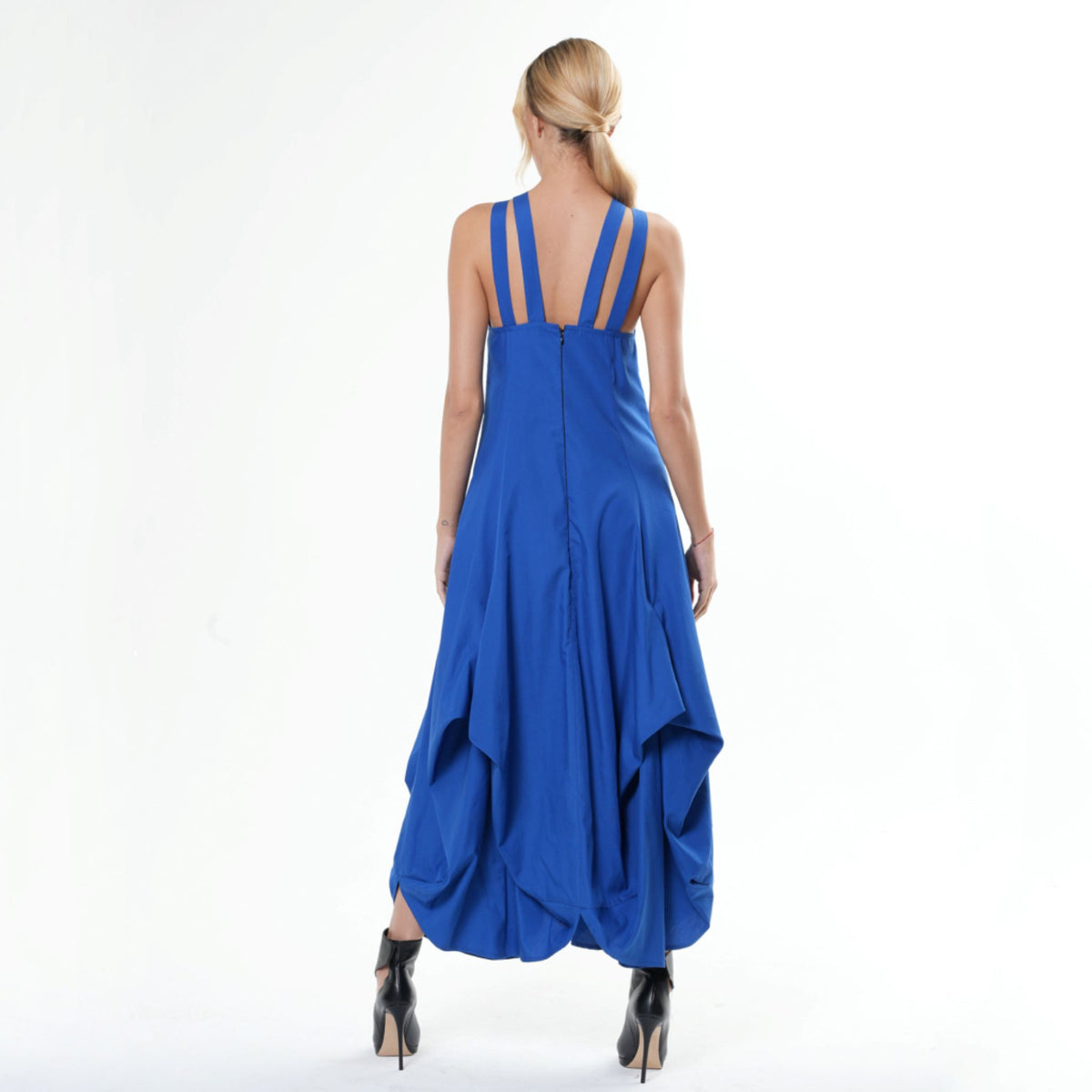 METAMORPHOZA - Cotton Maxi Dress | Blue, buy at DOORS NYC