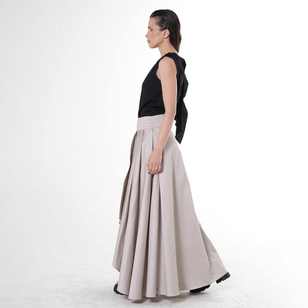 METAMORPHOZA - Maxi Draped Skirt, buy at DOORS NYC