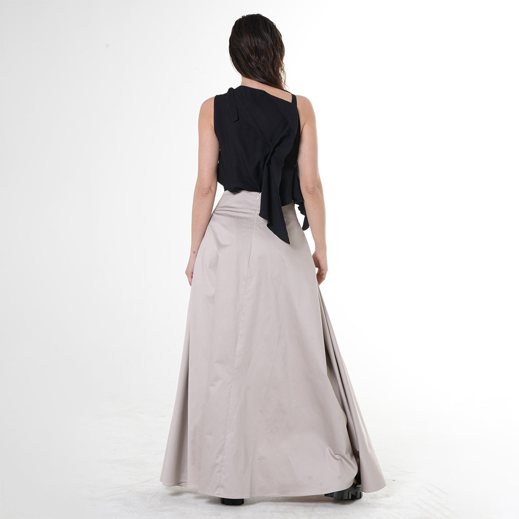 METAMORPHOZA - Maxi Draped Skirt, buy at DOORS NYC