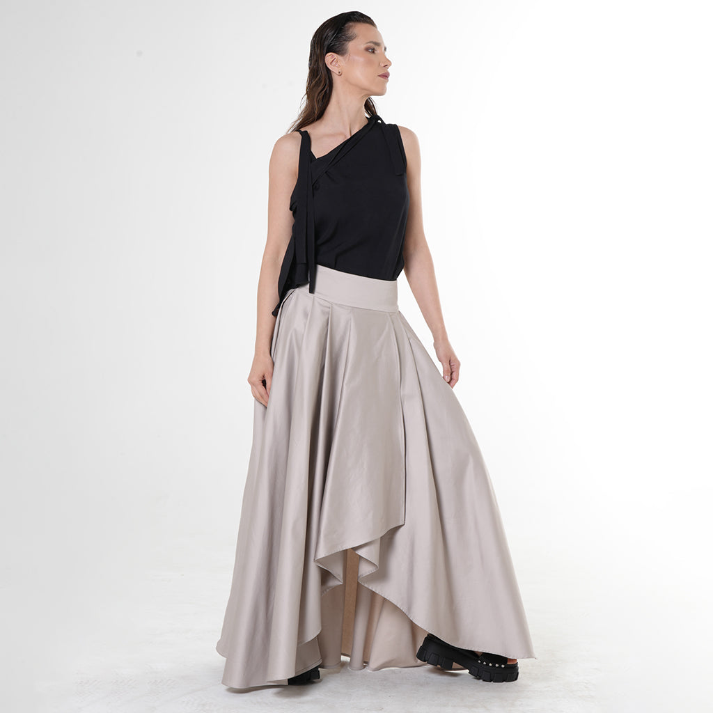 METAMORPHOZA - Maxi Draped Skirt, buy at DOORS NYC