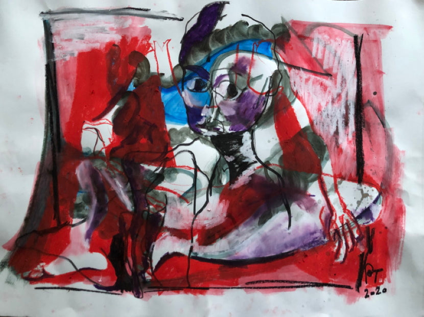PATRICIA TUDOSA - Melancholia Summer Heat | Painting, buy at DOORS NYC