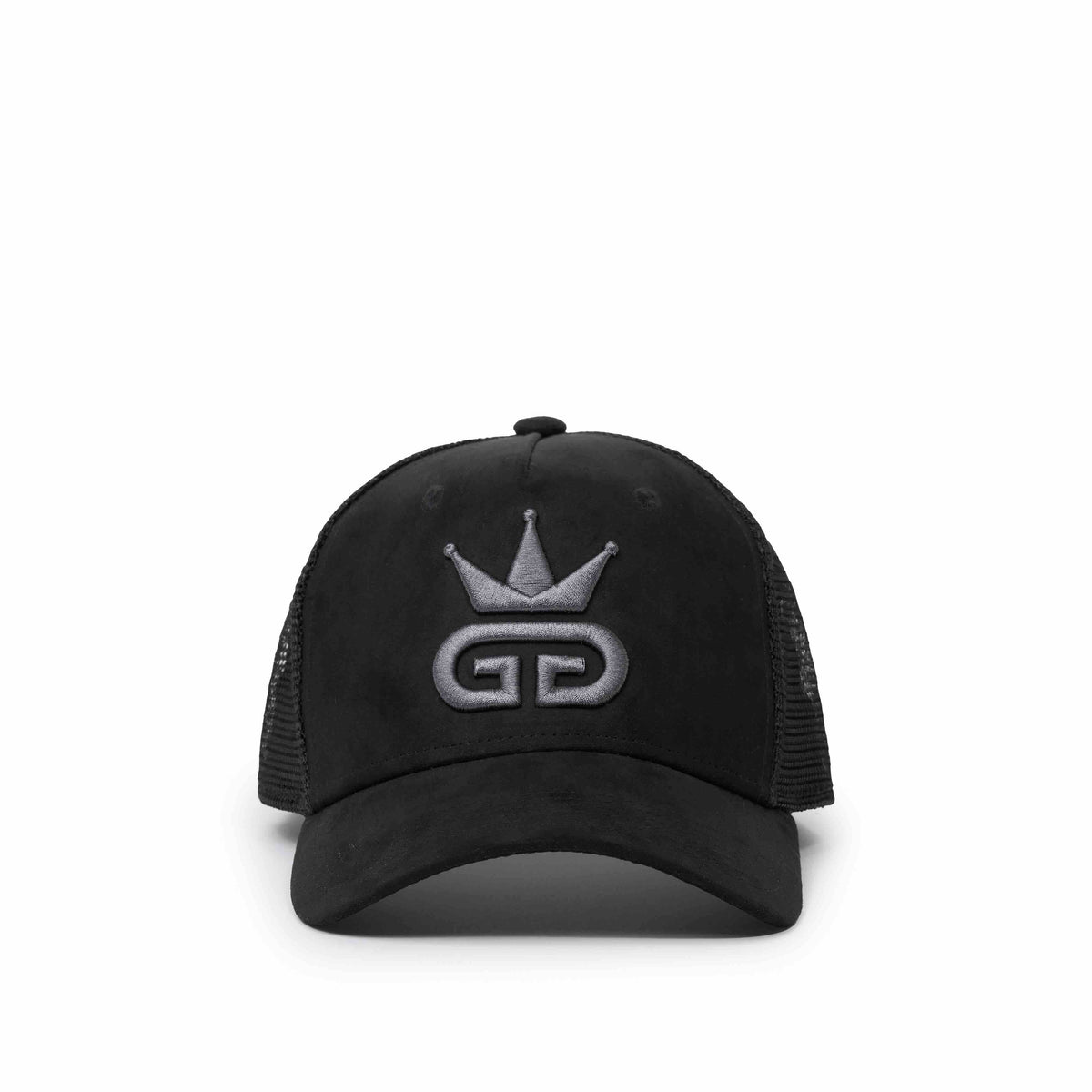 Black Suede Mesh Hat