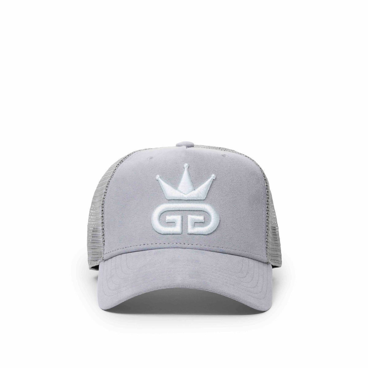 Grey Suede Mesh Hat